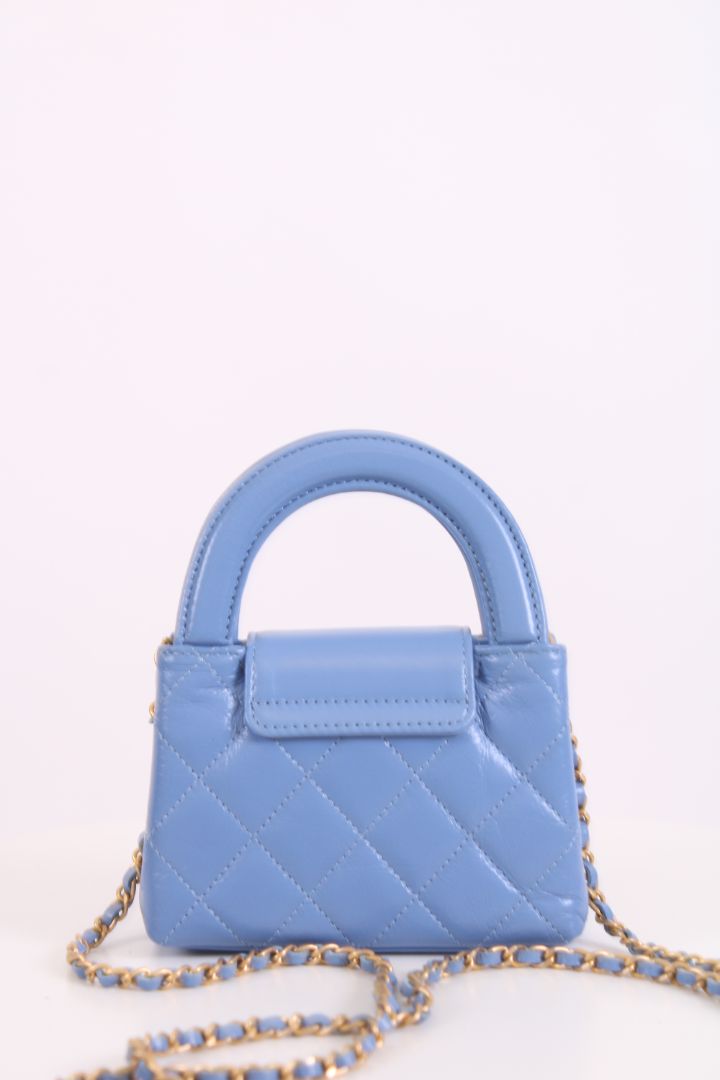 Chanel Micro Kelly Handbag Blue