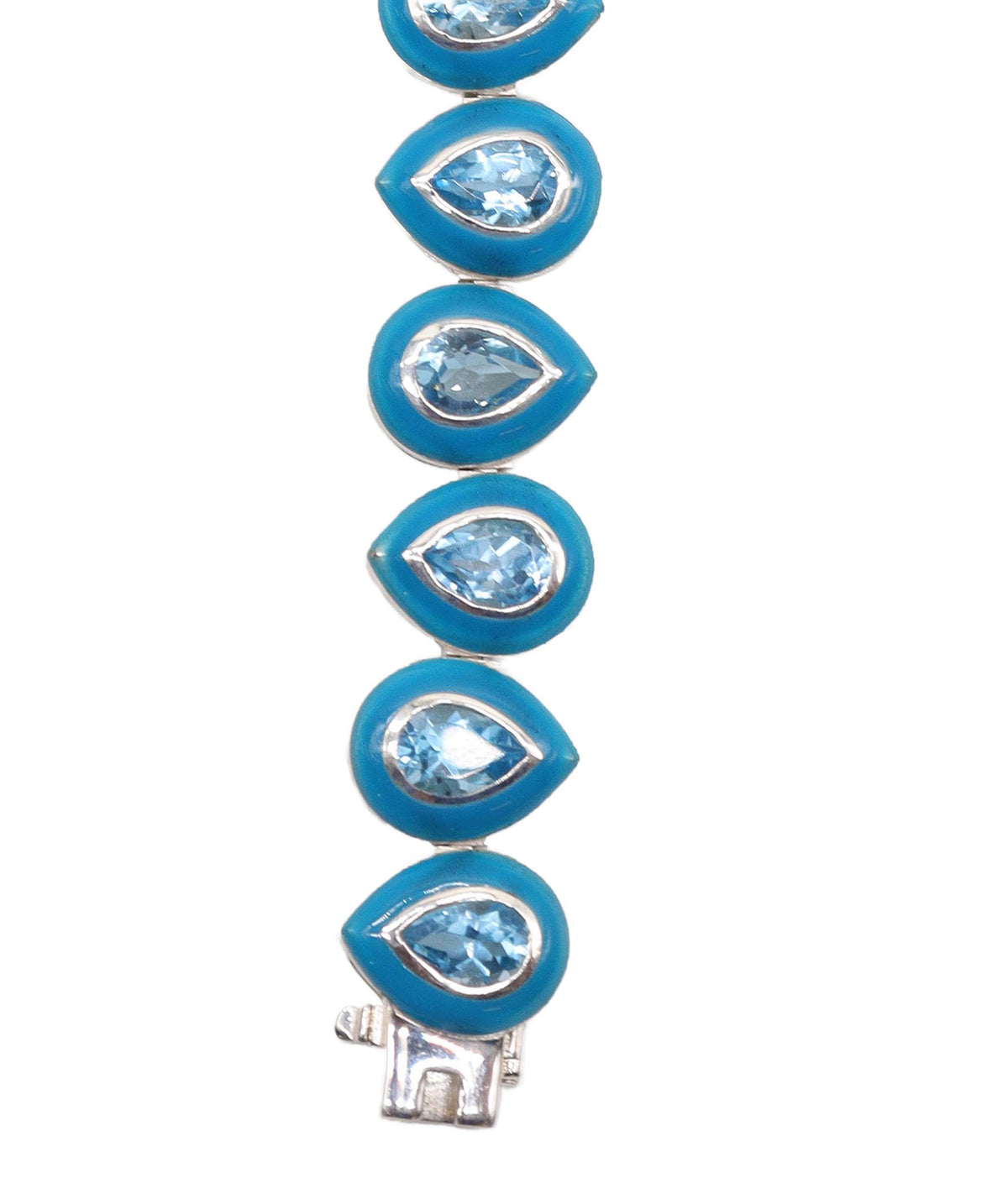 Dakry - 10crts Blue Topaz Pear Bracelet  HOA010