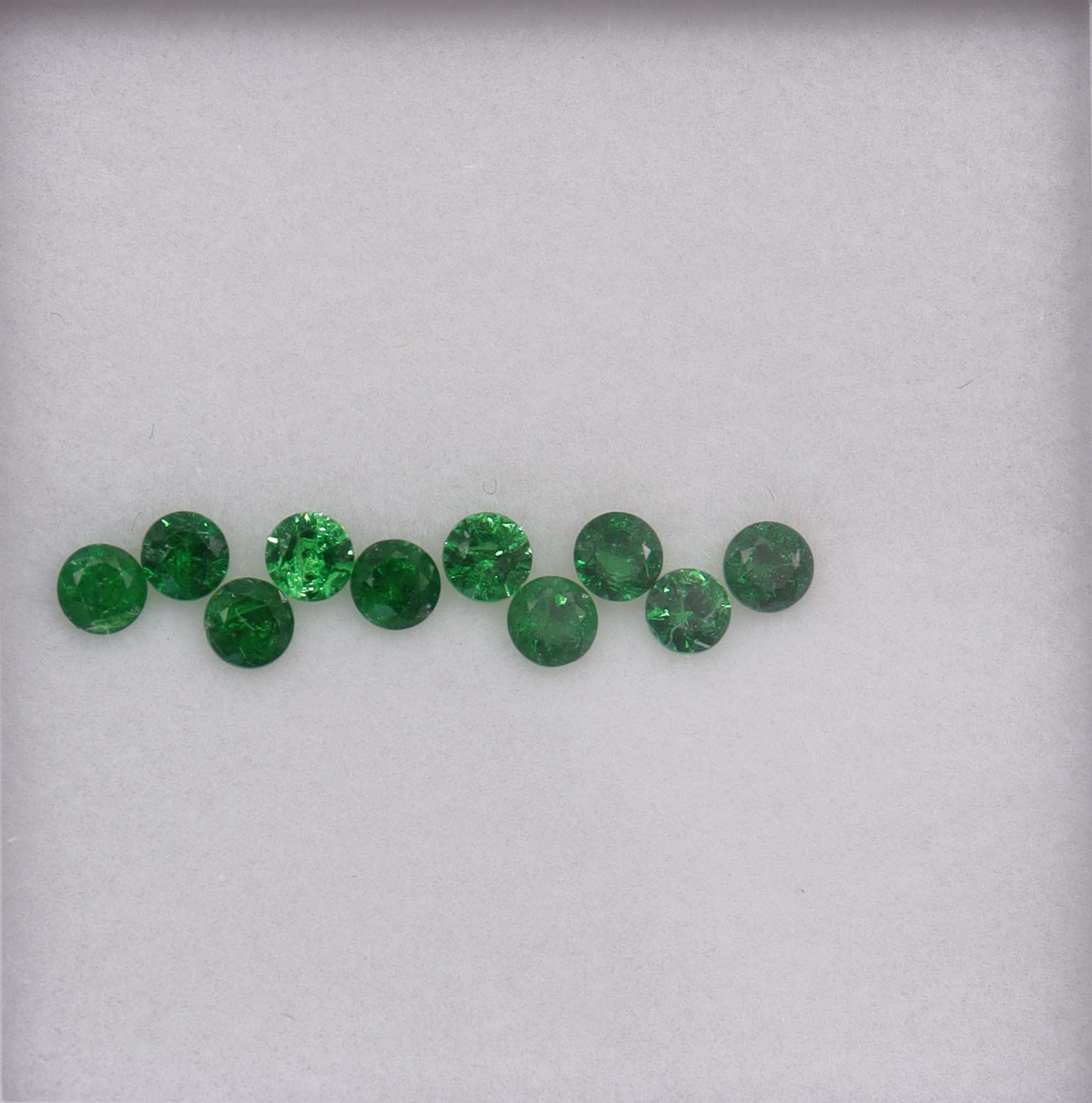 1.56ct Tsavorite Melee (10pcs) DXBCS5404