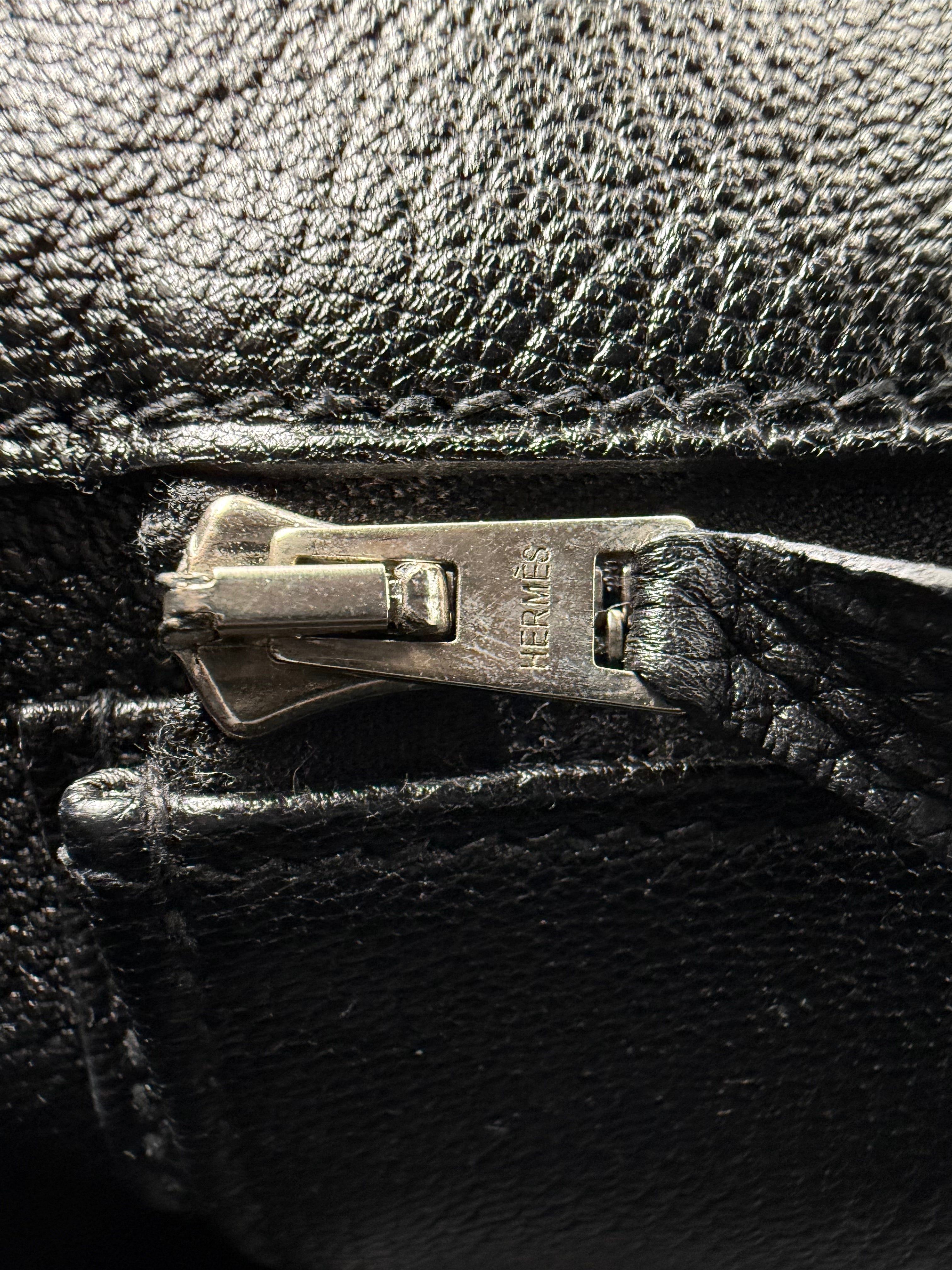 *LONDON LOCATED* PRELOVED HERMÈS JPG SHOULDER BIRKIN BLACK Togo Leather with Palladium Hardware