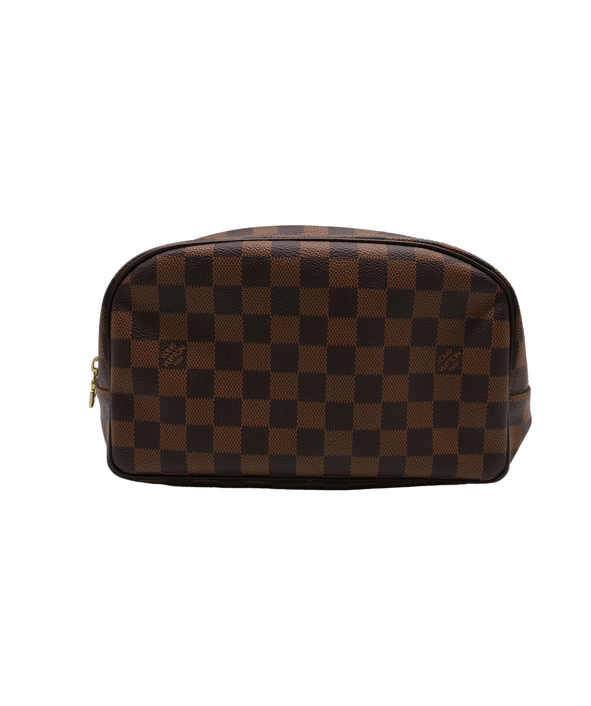 LOUIS VUITTON Damier Ebene Trousse Toilette 25 Clutch Bag N47624 LV Auth 67723 DXBV0042