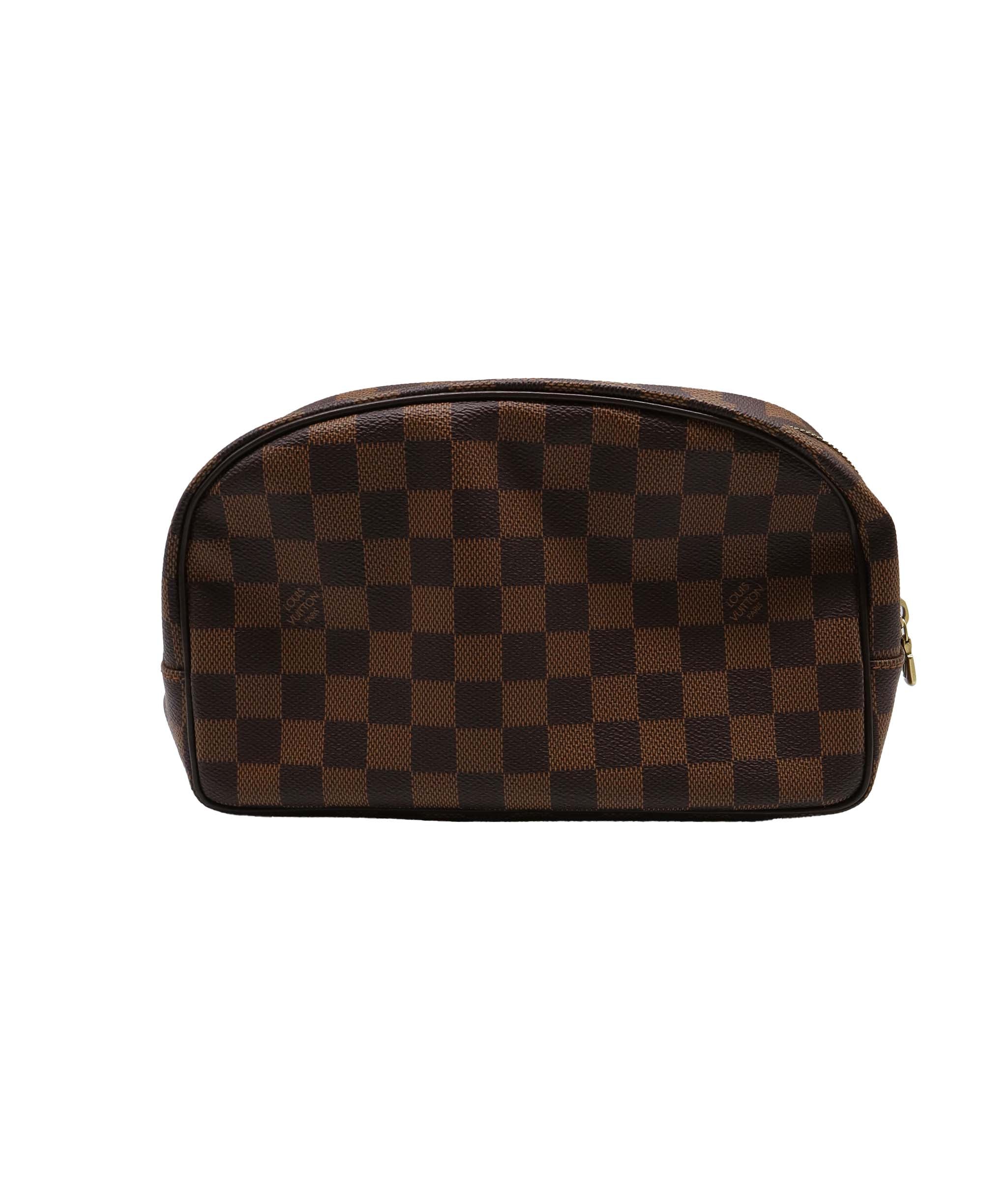 LOUIS VUITTON Damier Ebene Trousse Toilette 25 Clutch Bag N47624 LV Auth 67723 DXBV0042