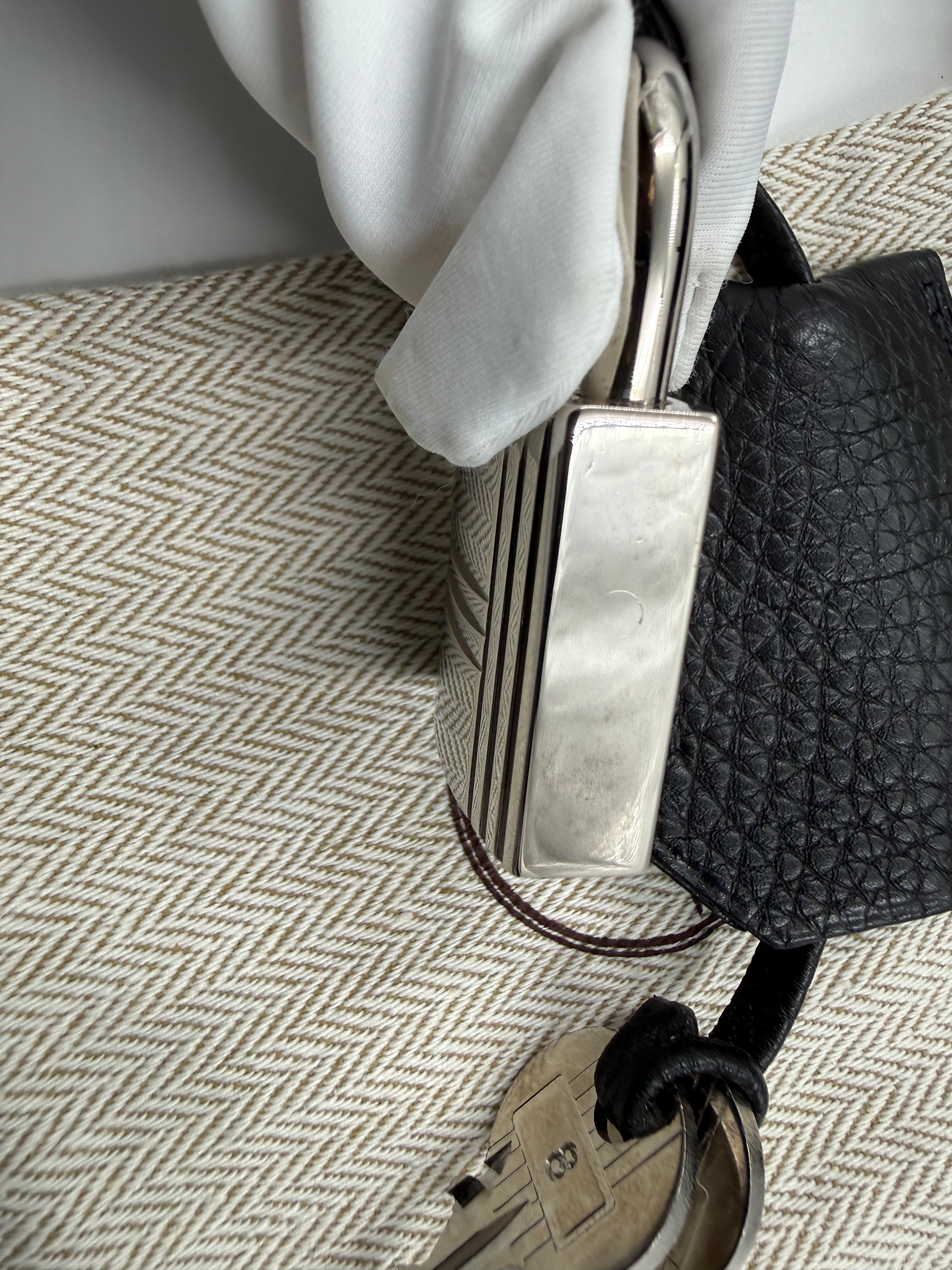 *LONDON LOCATED* PRELOVED HERMÈS JPG SHOULDER BIRKIN BLACK Togo Leather with Palladium Hardware