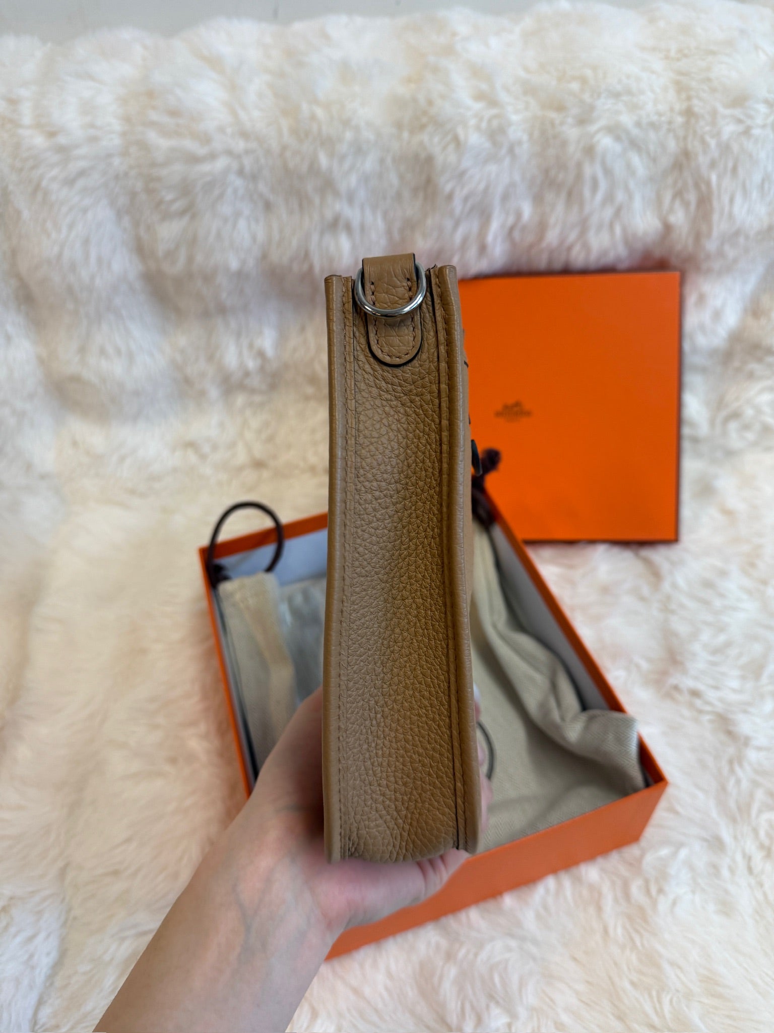 Hermès Evelyne - Gold leather