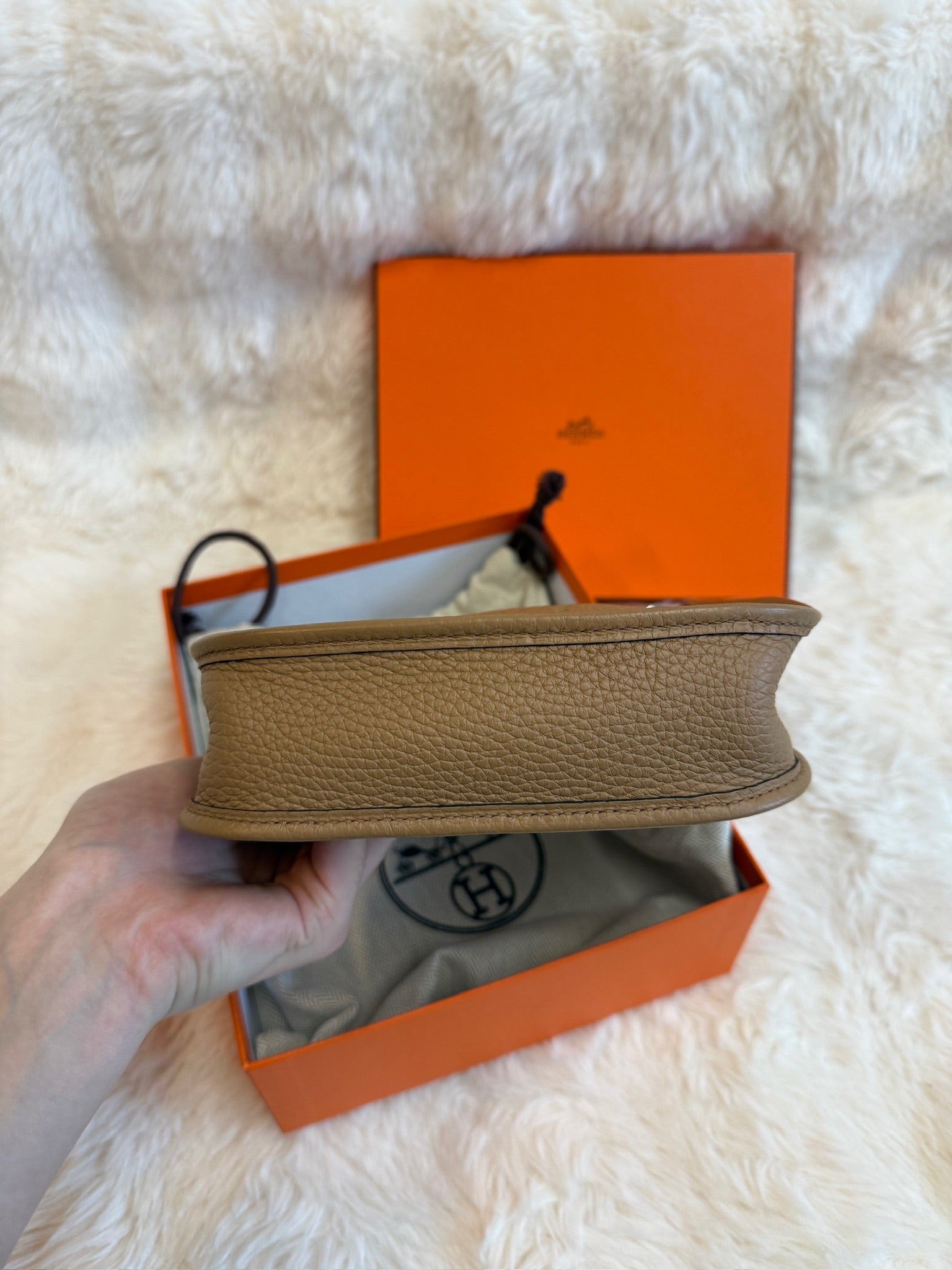 Hermès Evelyne - Gold leather
