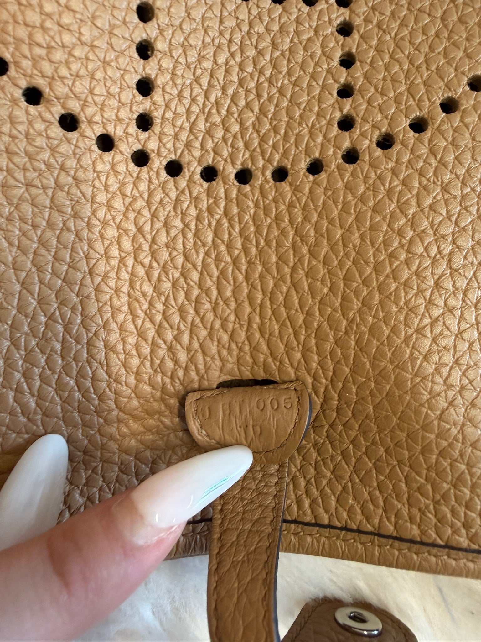 Hermès Evelyne - Gold leather