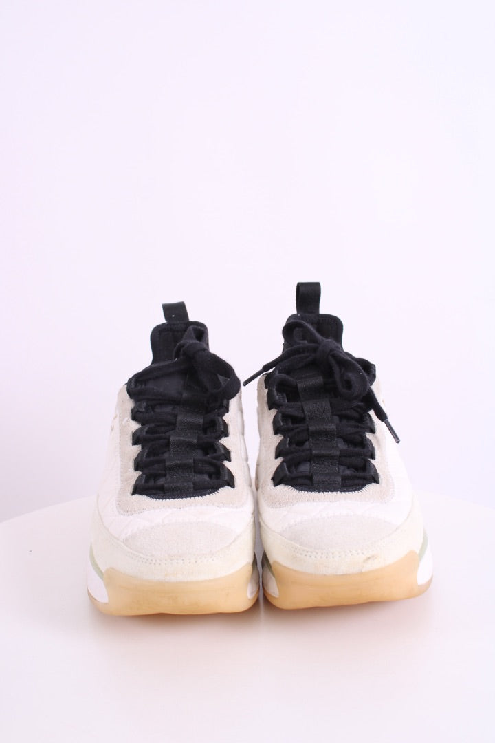 Chanel Suede Trim Trainers Cream/ Grey 39
