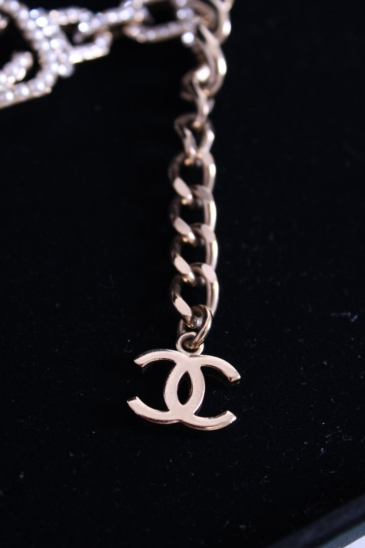 Chanel CC Faux Pearl Bracelet