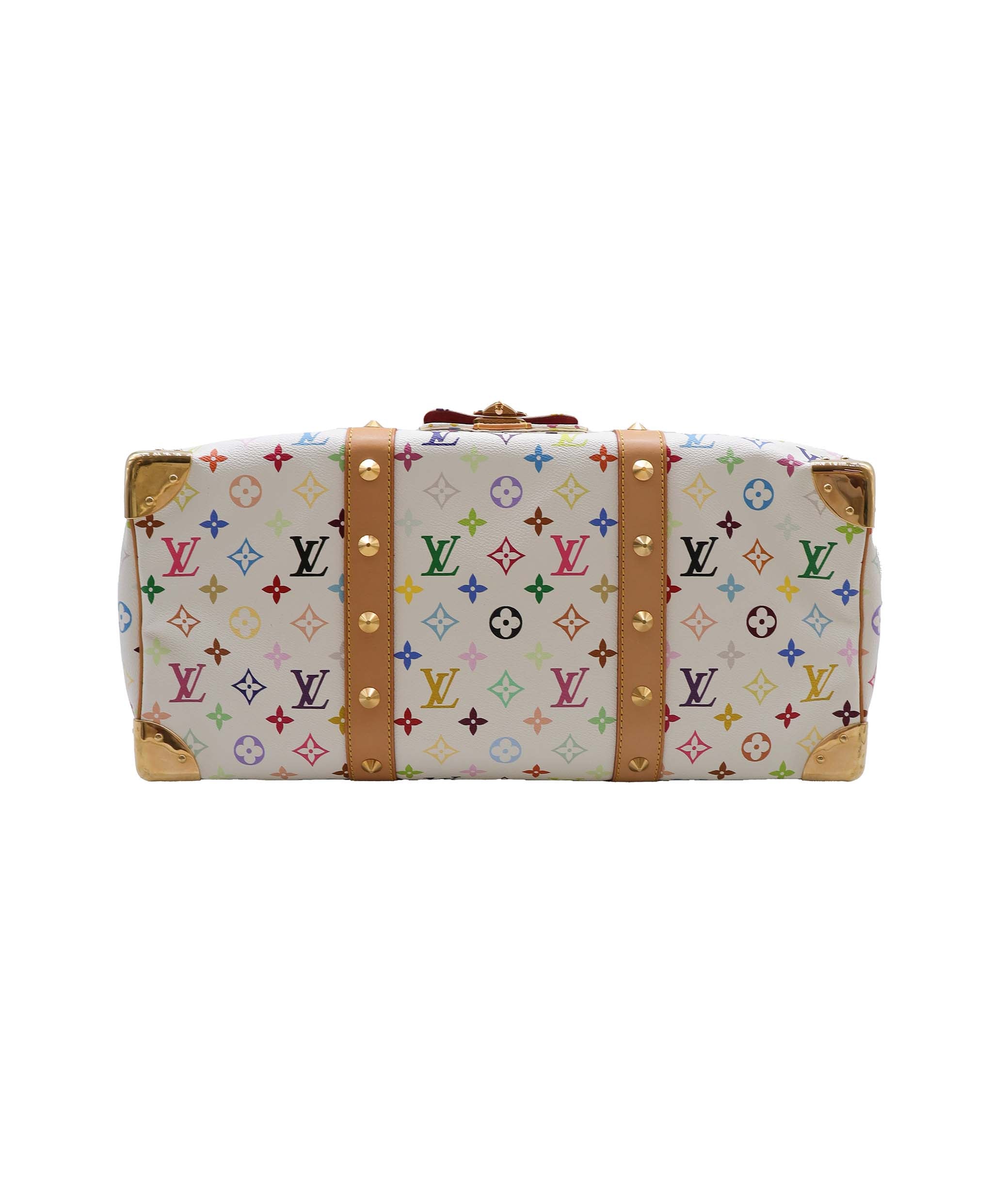 LOUIS VUITTON Monogram Multicolor Keepall
45 Boston Bag White M92641 Auth 79258A DXBS2490