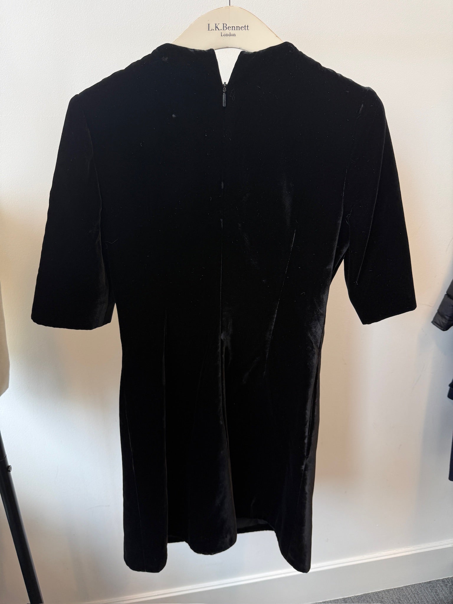 FR 36 Saint Laurent Paris Black Velvet Dress