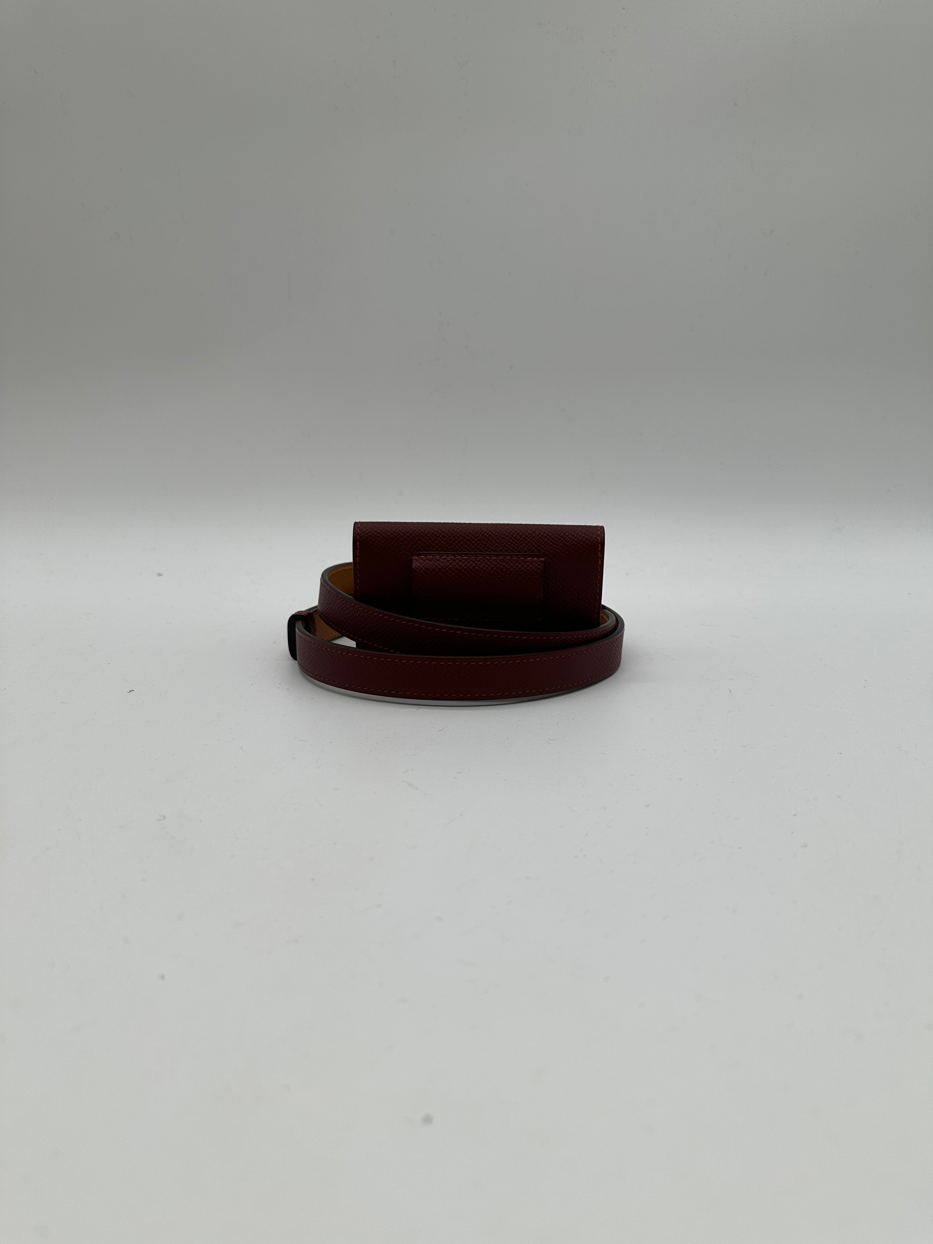Hermès Kelly 18 Belt with Pocket Rouge H Epsom Palladium Hardware