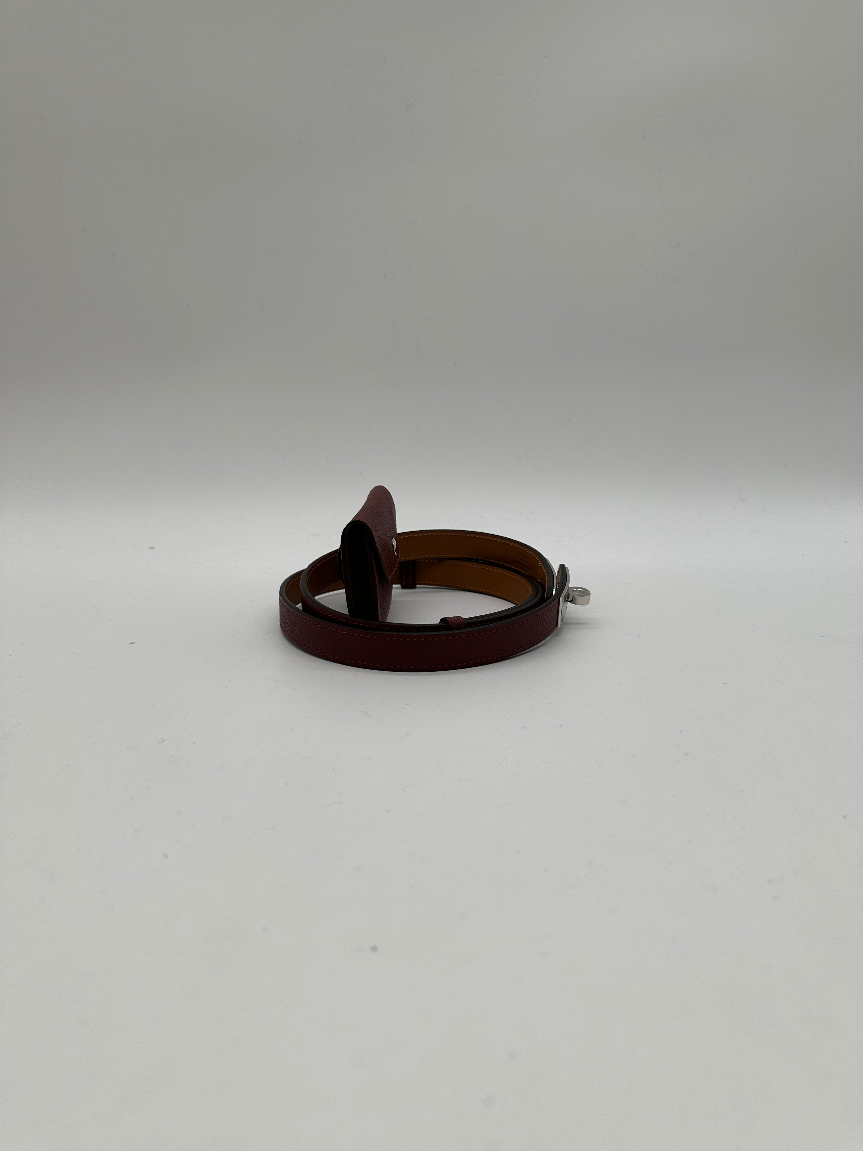 Hermès Kelly 18 Belt with Pocket Rouge H Epsom Palladium Hardware