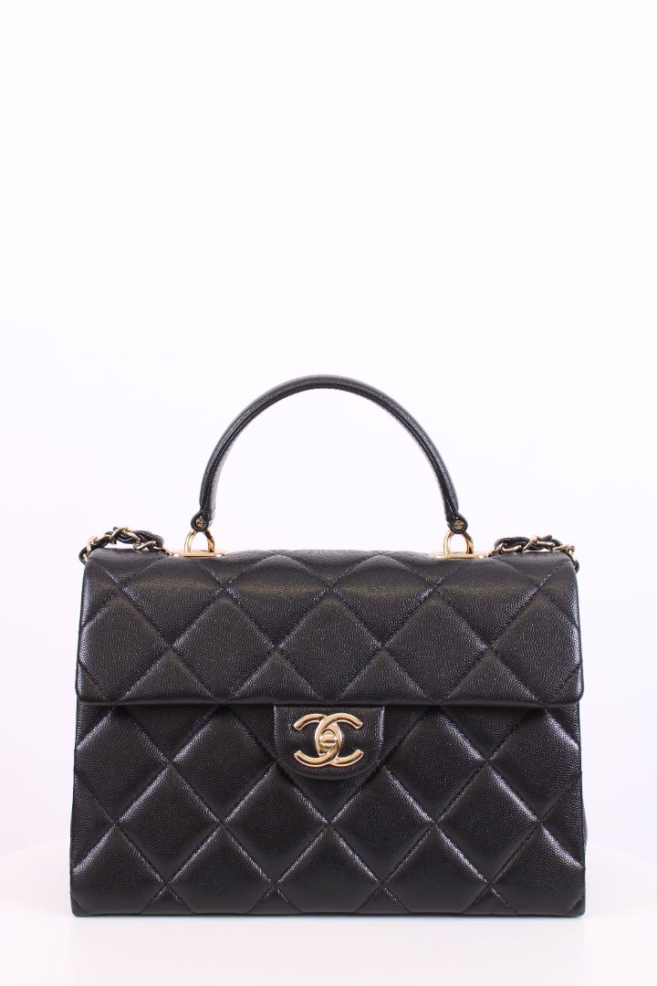 Chanel Retro Twist Caviar Handbag Black