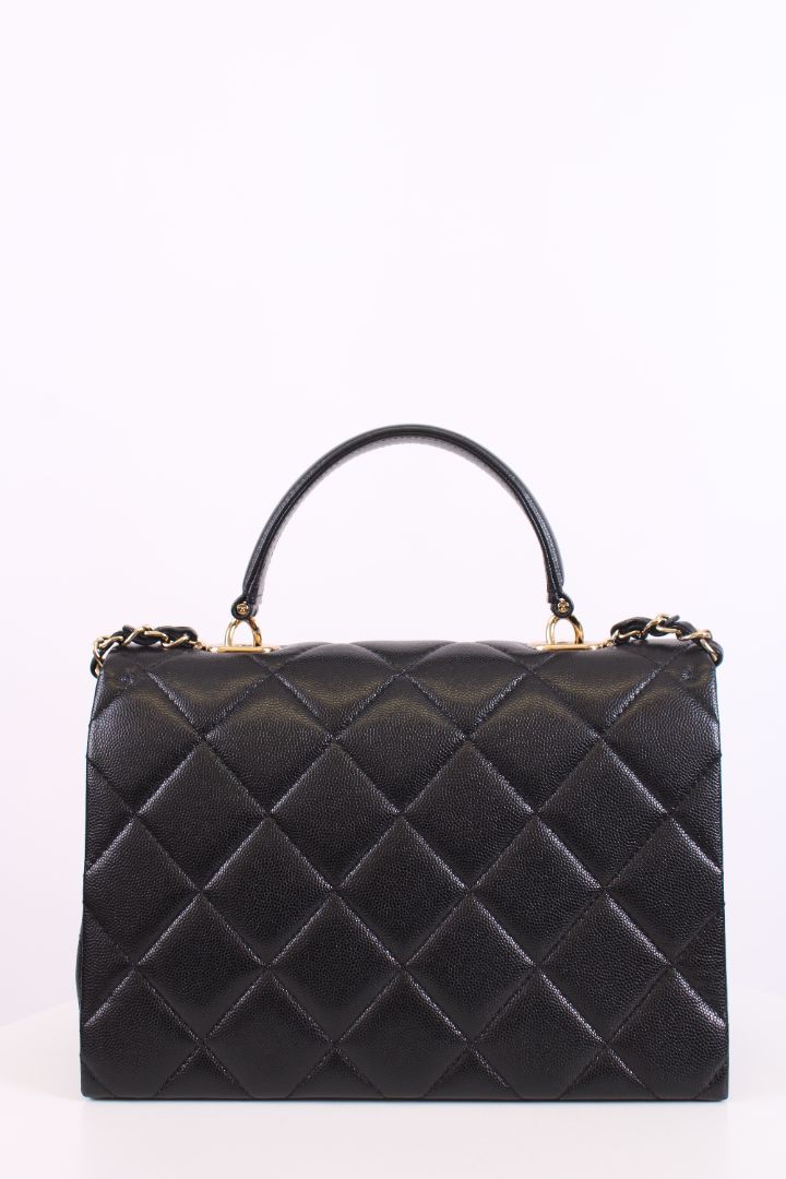 Chanel Retro Twist Caviar Handbag Black