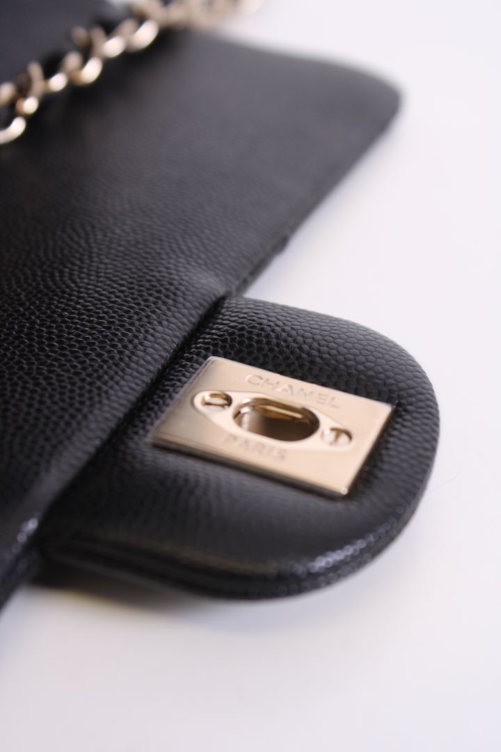 Chanel Retro Twist Caviar Handbag Black