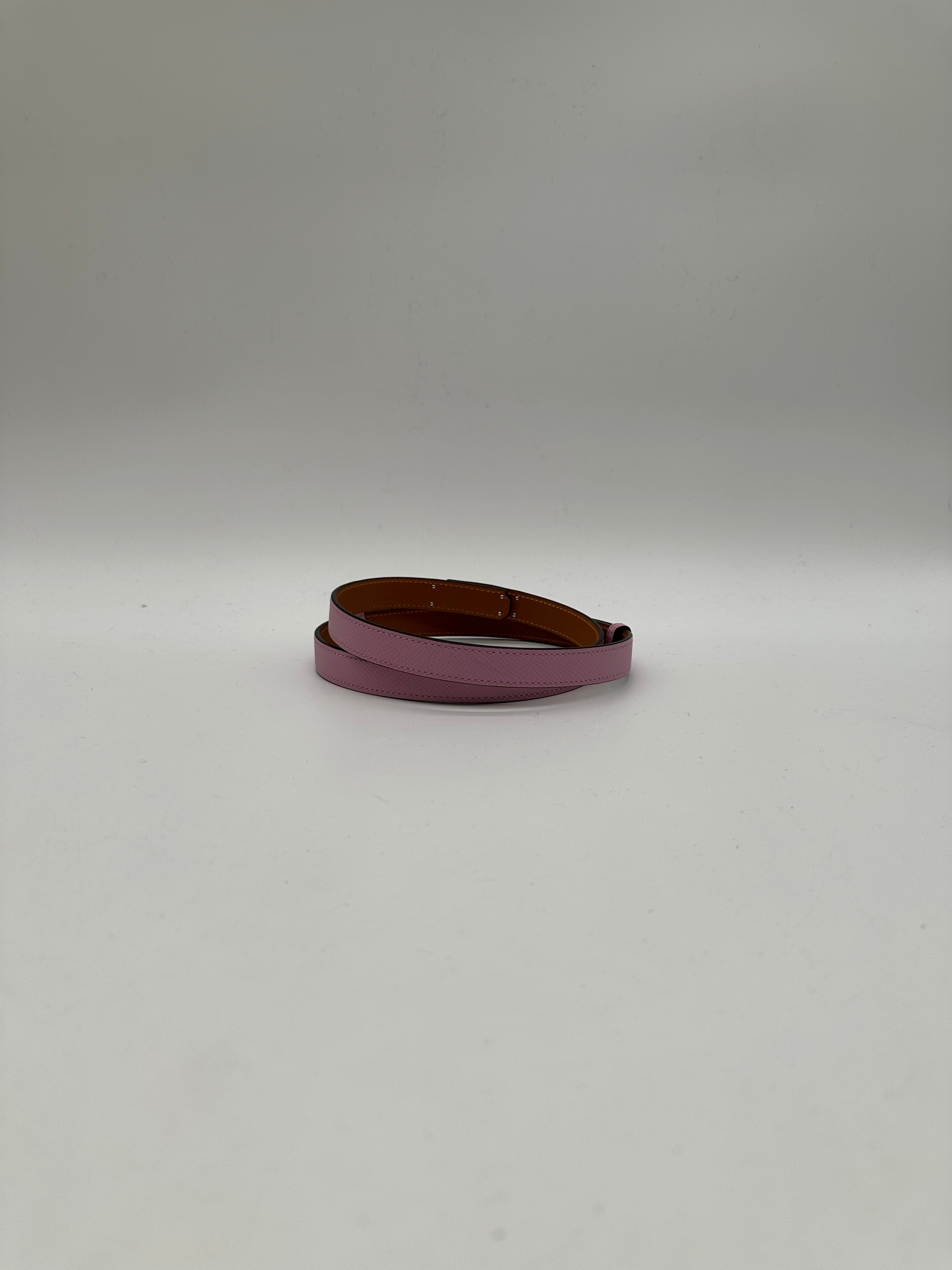 Hermès Kelly 18 Belt Mauve Sylvester Epsom  Palladium Hardware