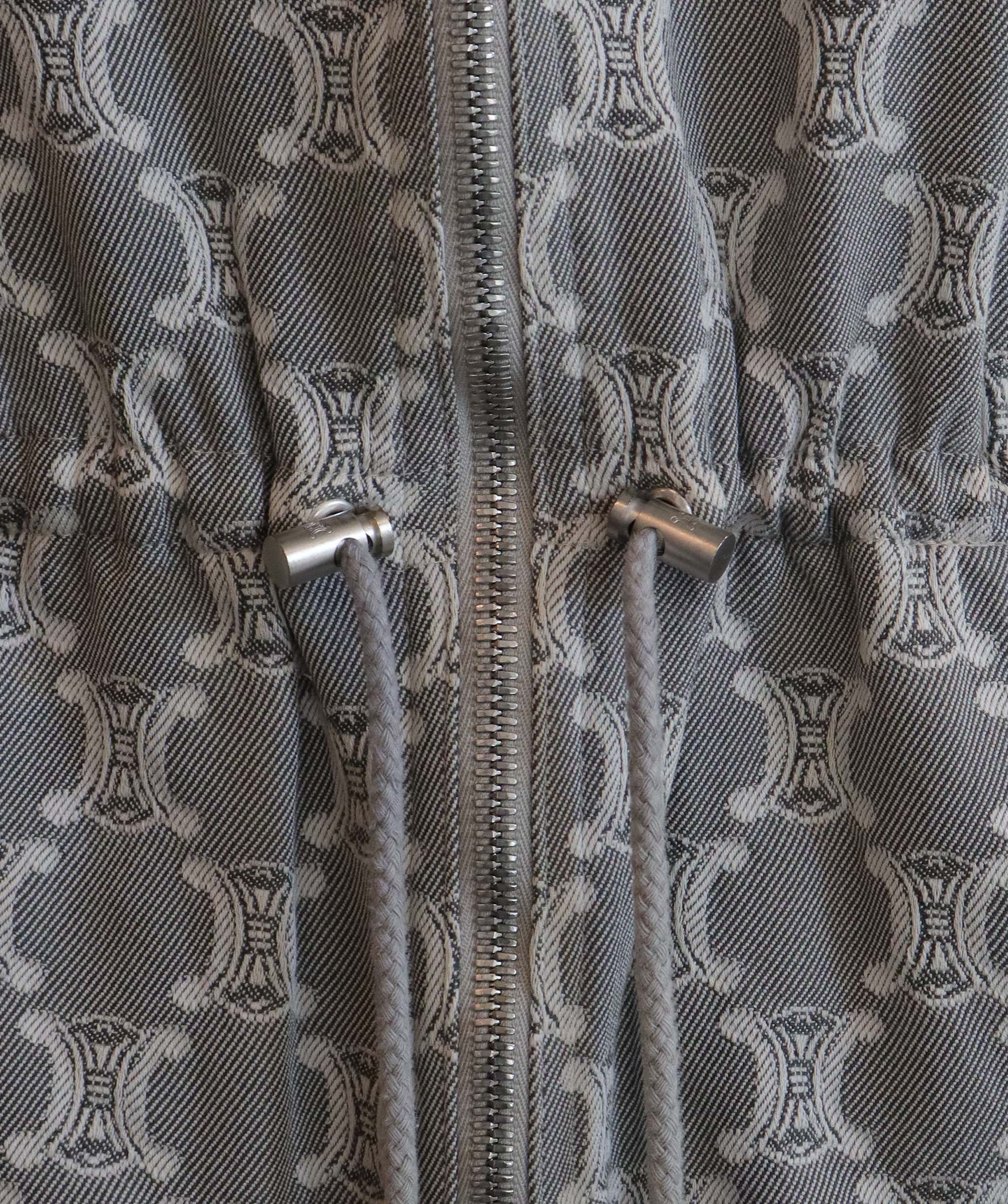 Celine Macadam Denim Jacket Gray Hoodie  DXBK0154