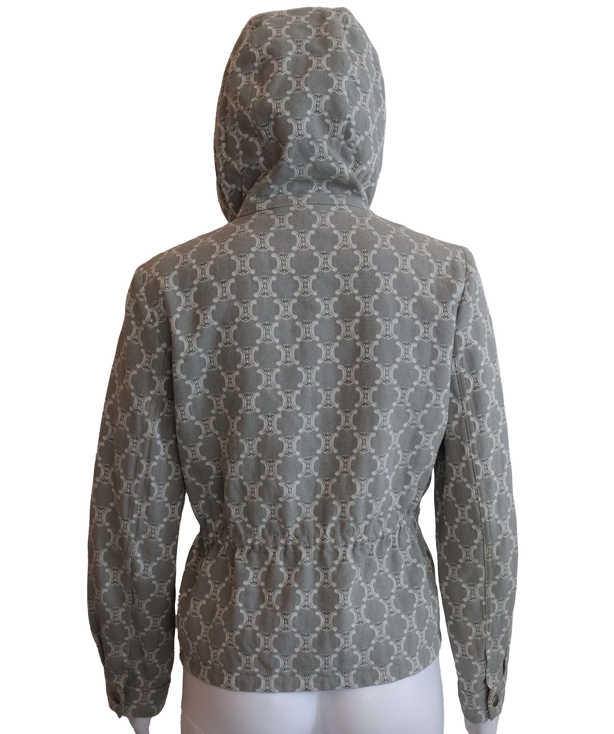 Celine Macadam Denim Jacket Gray Hoodie  DXBK0154