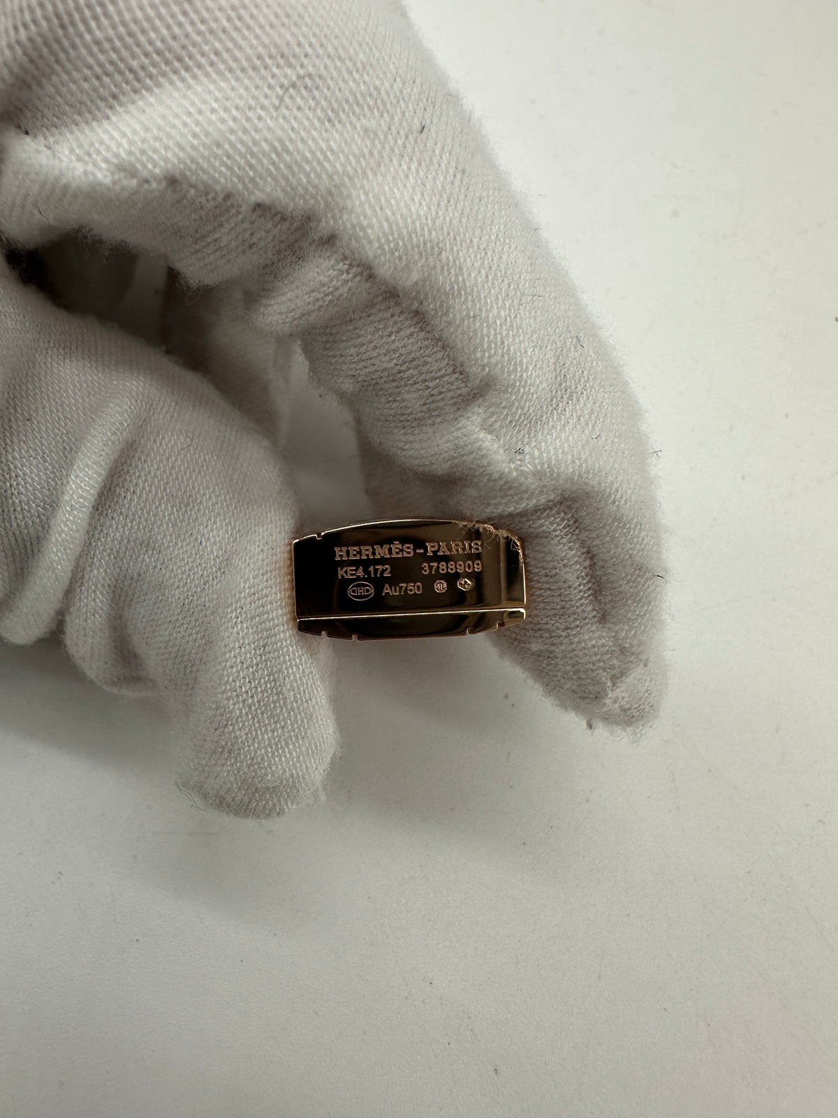 Hermès Kelly watch Mini model 16 mm Rose Gold 179 diamonds (0.889 ct)
