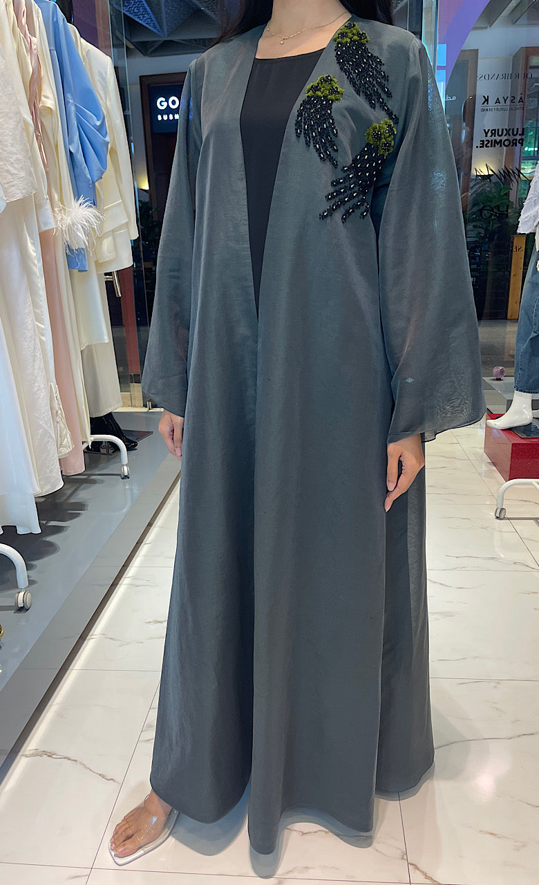 OPEN FRONT EVENING ABAYA (عباية) “VEGA”