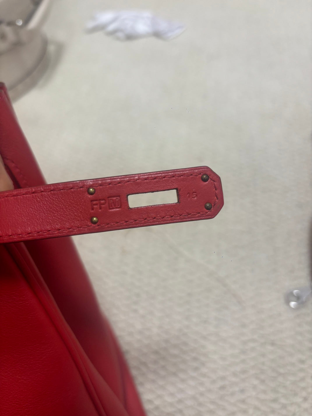 Hermès Birkin 30 – Shiny crocodile  – Bougainviller– Square M (2009) – Palladium Hardware