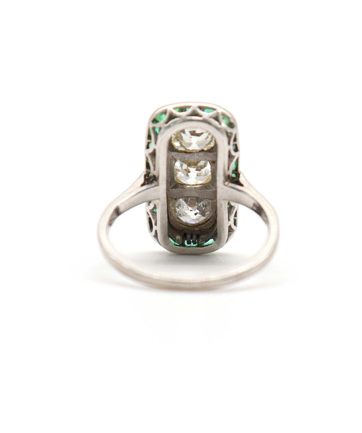 An Art Deco Emerald and Diamond Ring WA24431