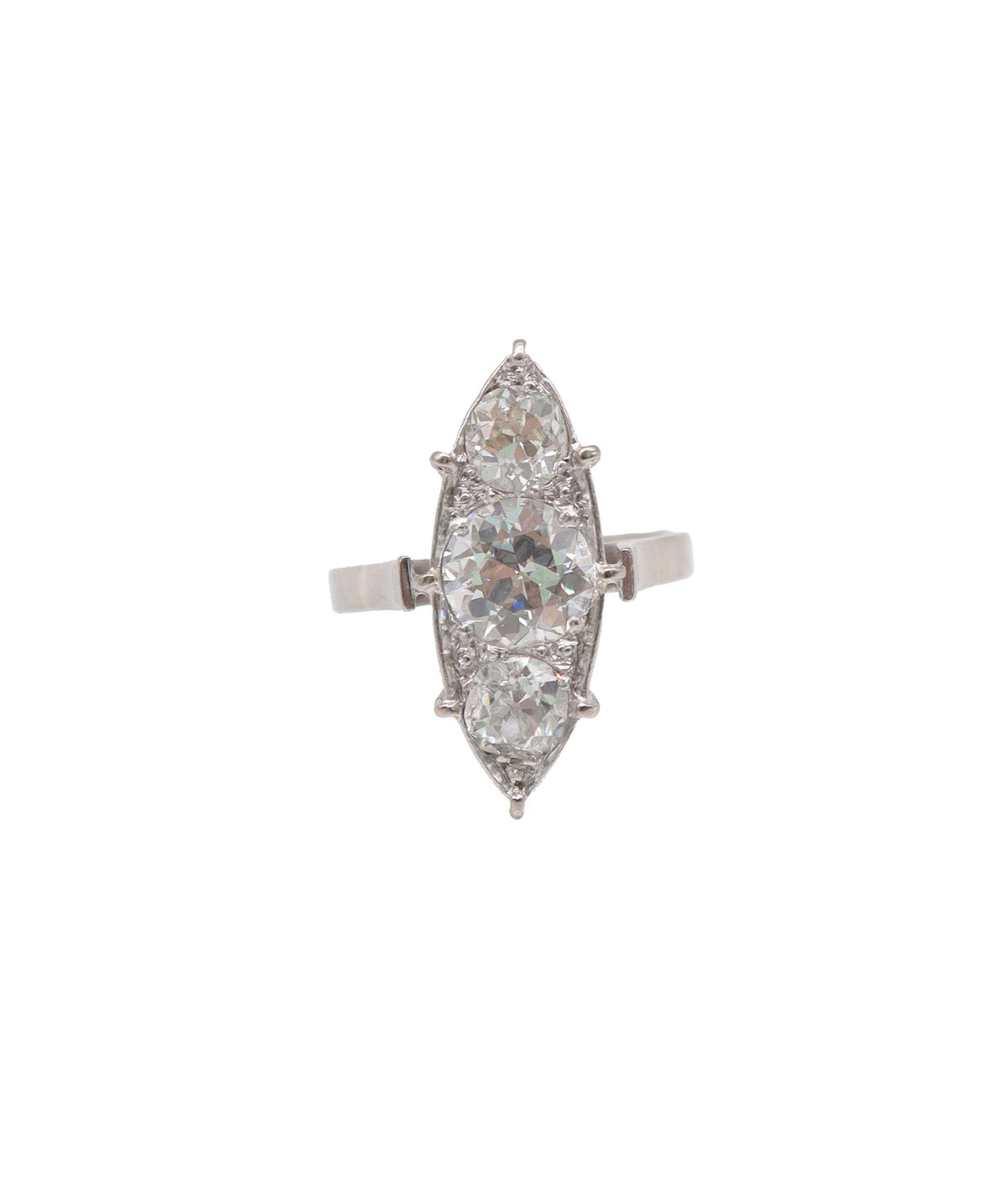 Diamond 3-Stone Marquise Ring WA25084
