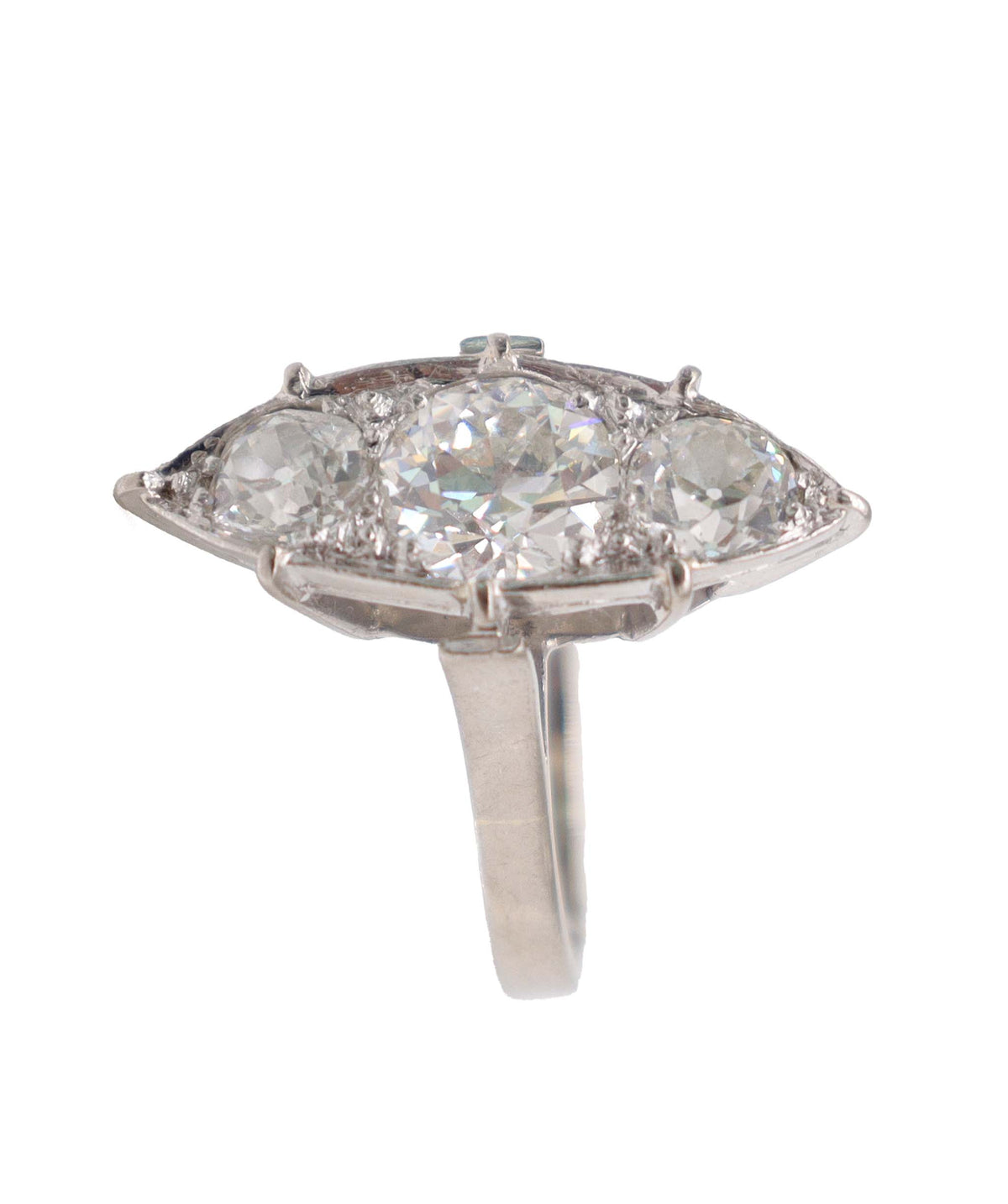 Diamond 3-Stone Marquise Ring WA25084