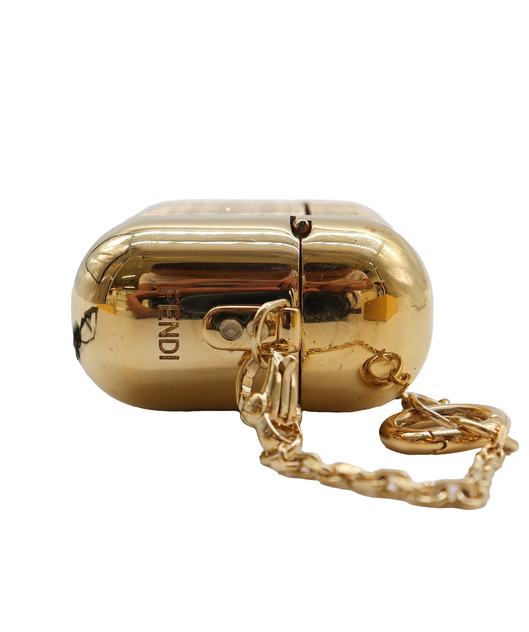 Fendi Chaos gold-tone metal and enamel AirPods Pro case - DXBS2325