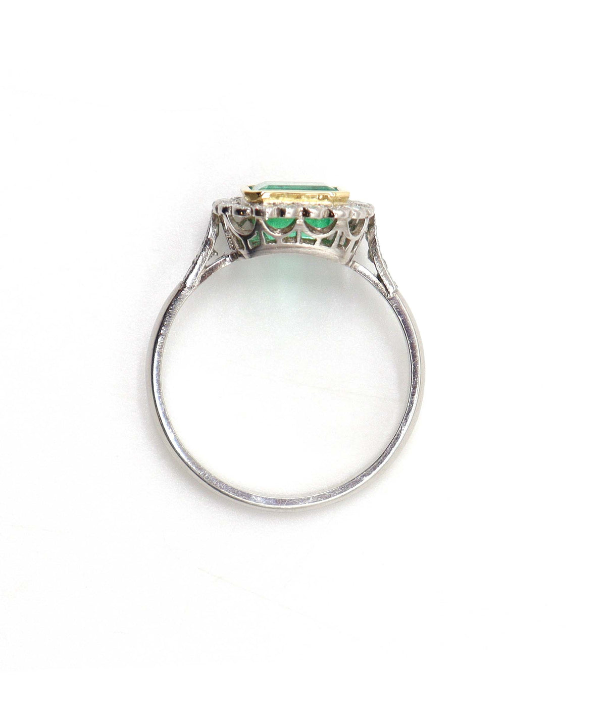 Colombian Emerald & Diamond Cluster Ring WA90471