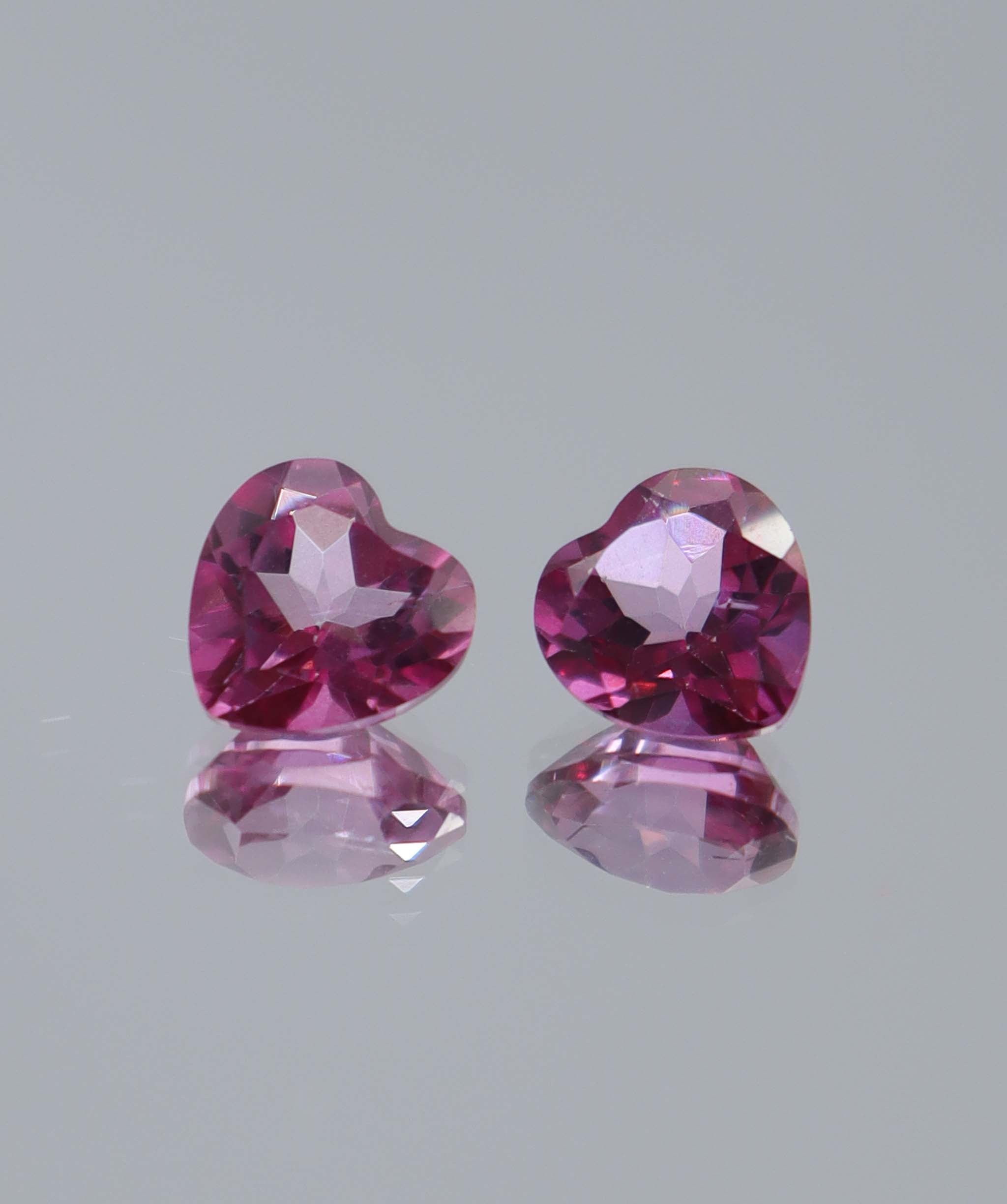 3.10ct Pink Topaz Heart PAIR DXBCS6050