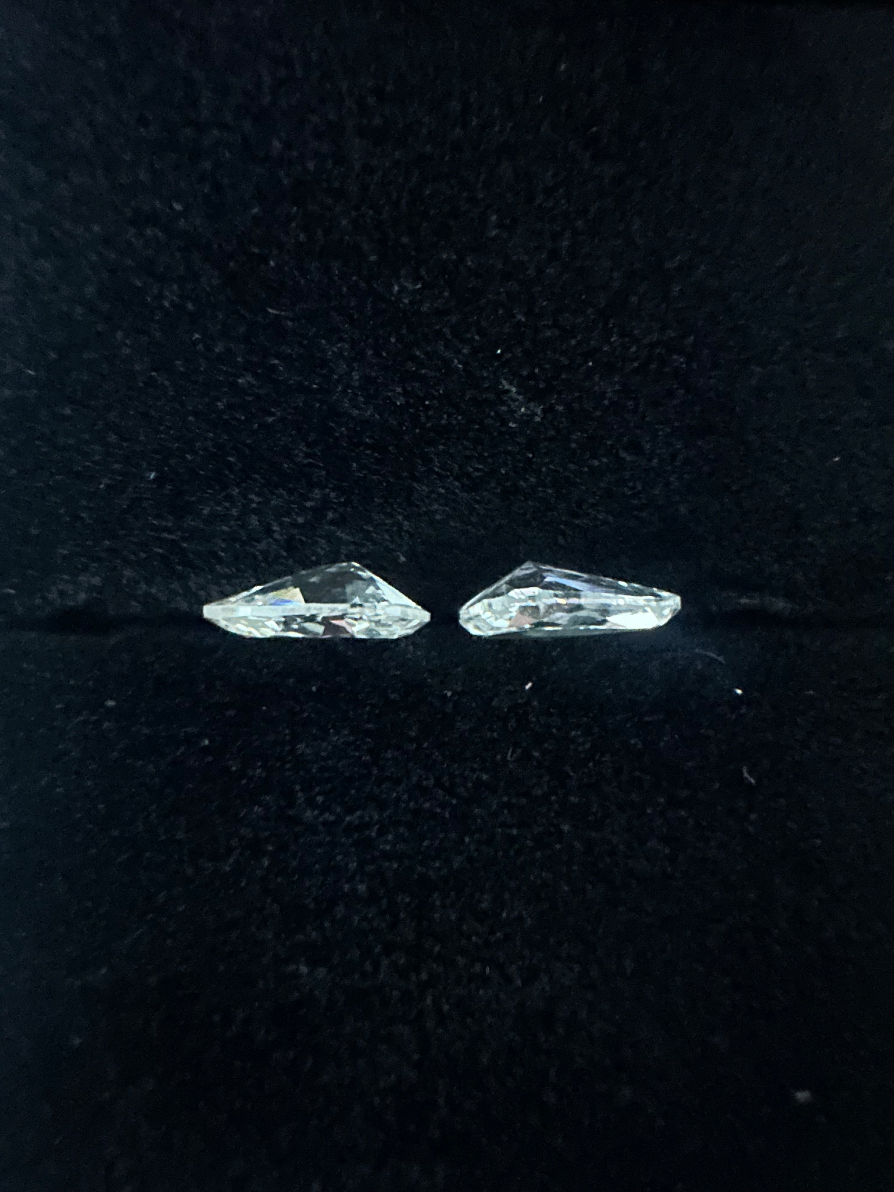 1.45CT OLD-CUT PEAR SHAPE 7.80/5.61 GH VS/SI DIAMOND PAIR ANC1838