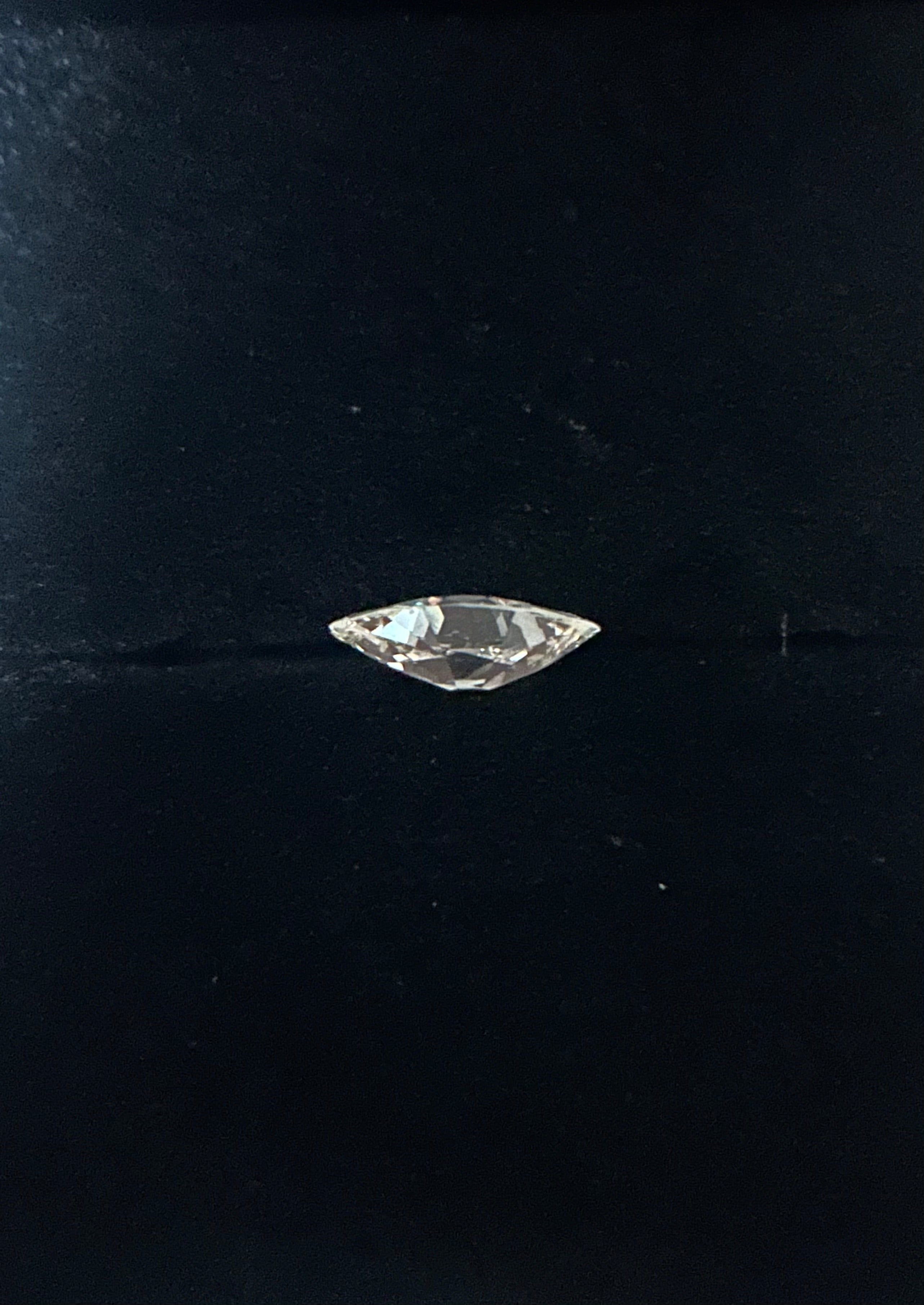0.82CT OLD-CUT MARQUISE CHAMPAGNE DIAMOND ANC1837