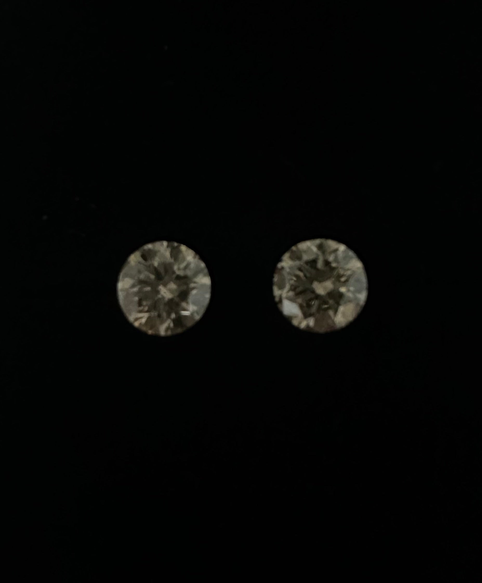 1.44ct COGNAC ROUND DIAMOND PAIR ANC1794