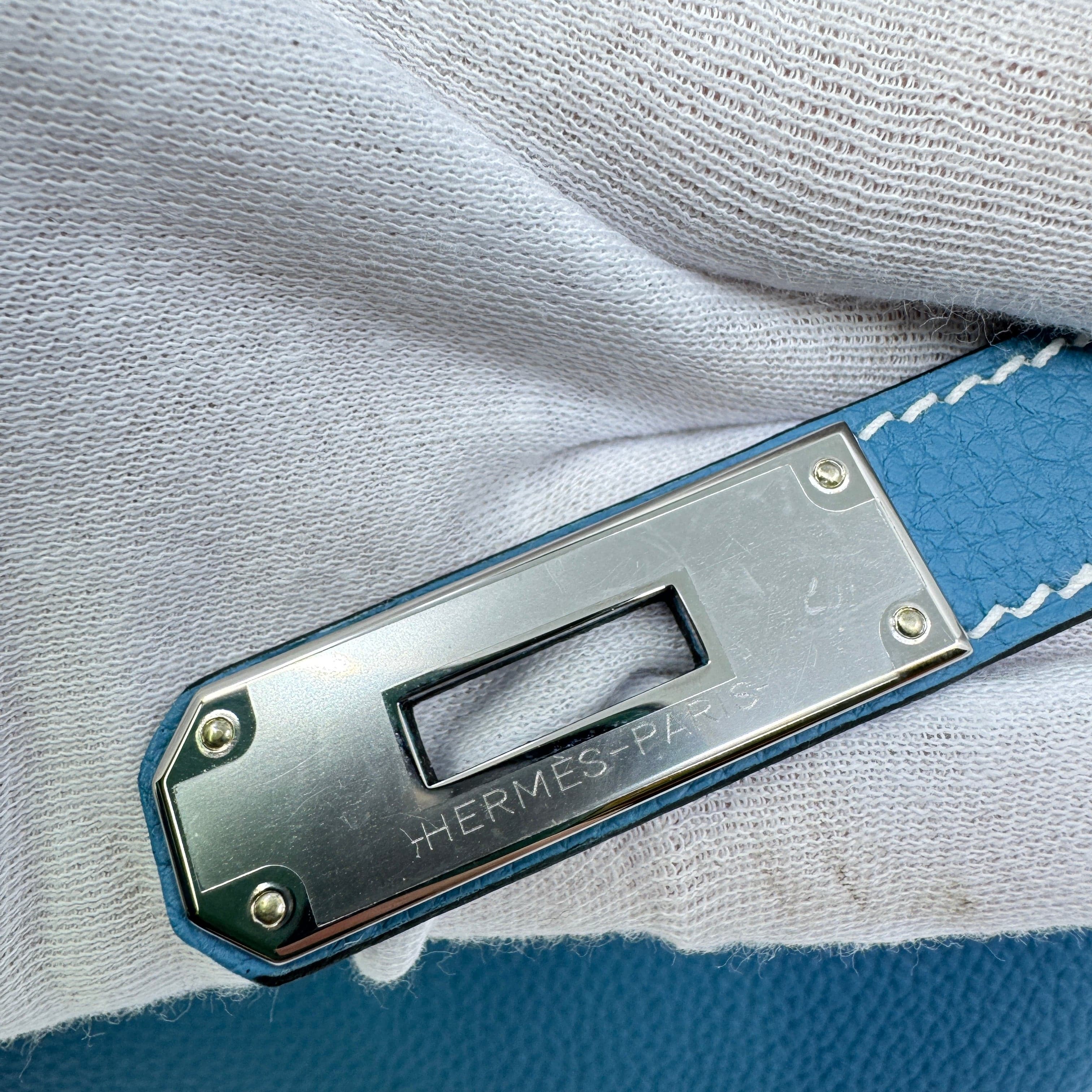 Birkin30 New blue jeans Togo PHW B B-311814