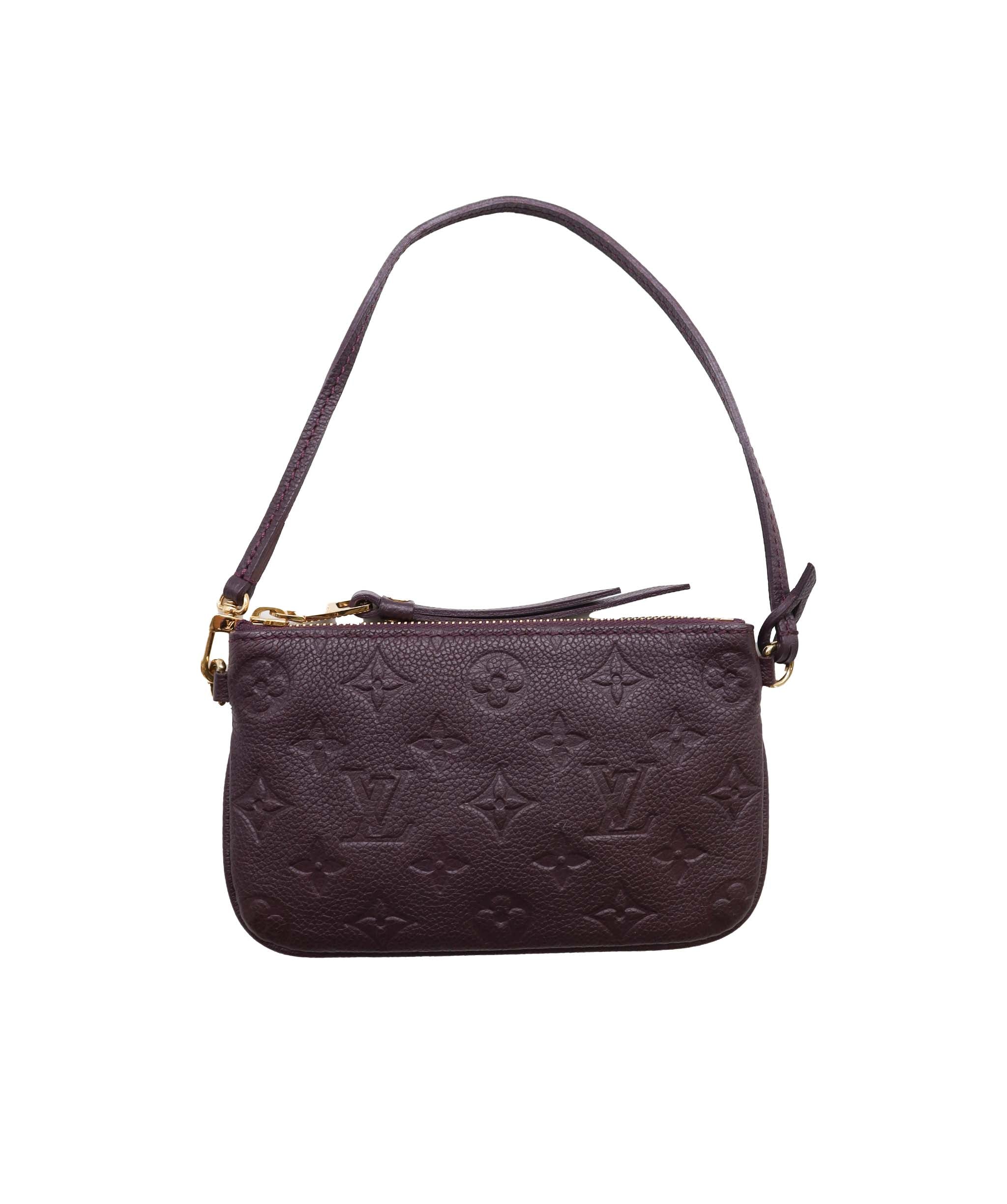 LV Monogram Mini Bad Pochette Leather Purple