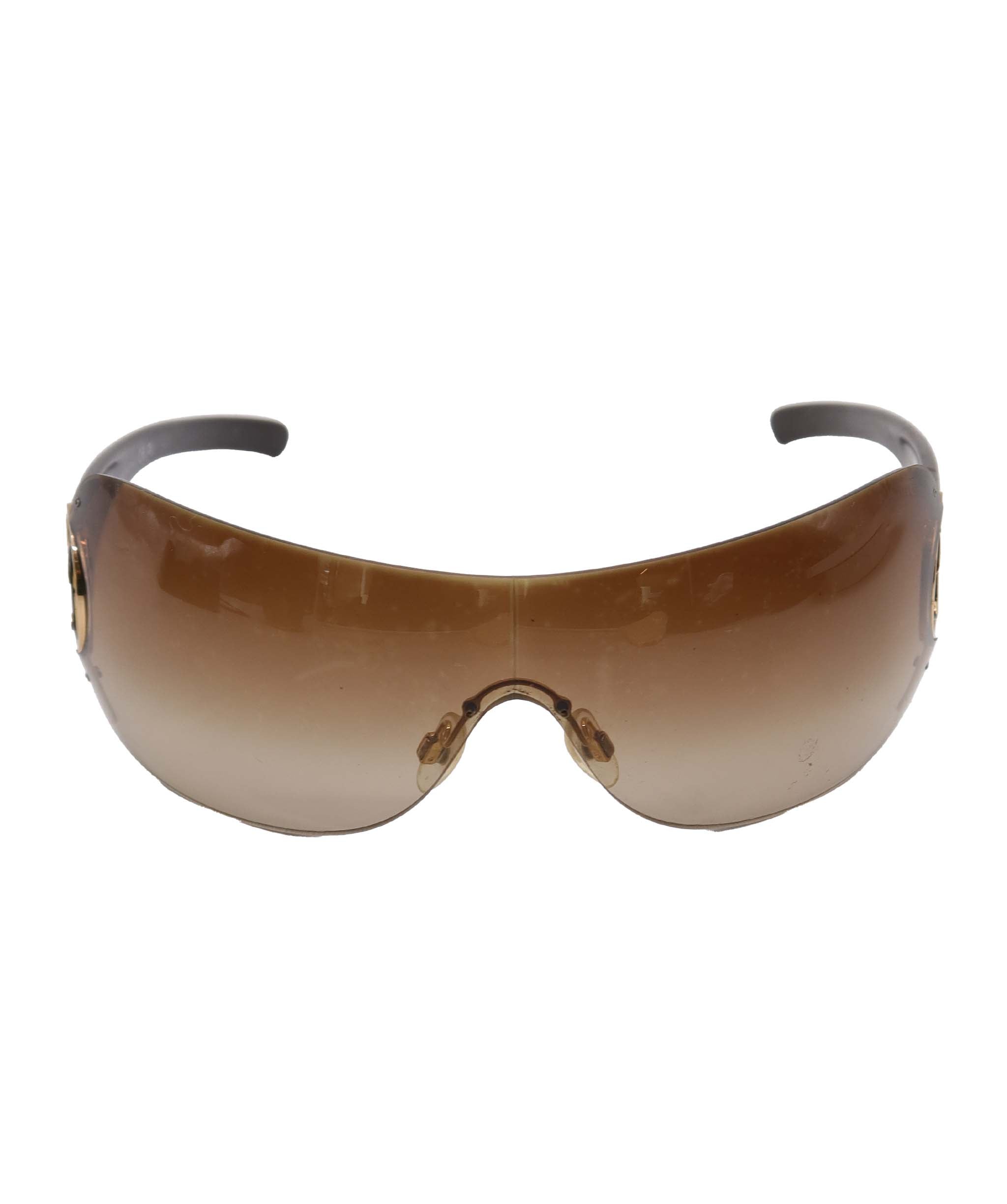 Chanel Vintage 2000's Visor Style Sunglasses With case ASC7004