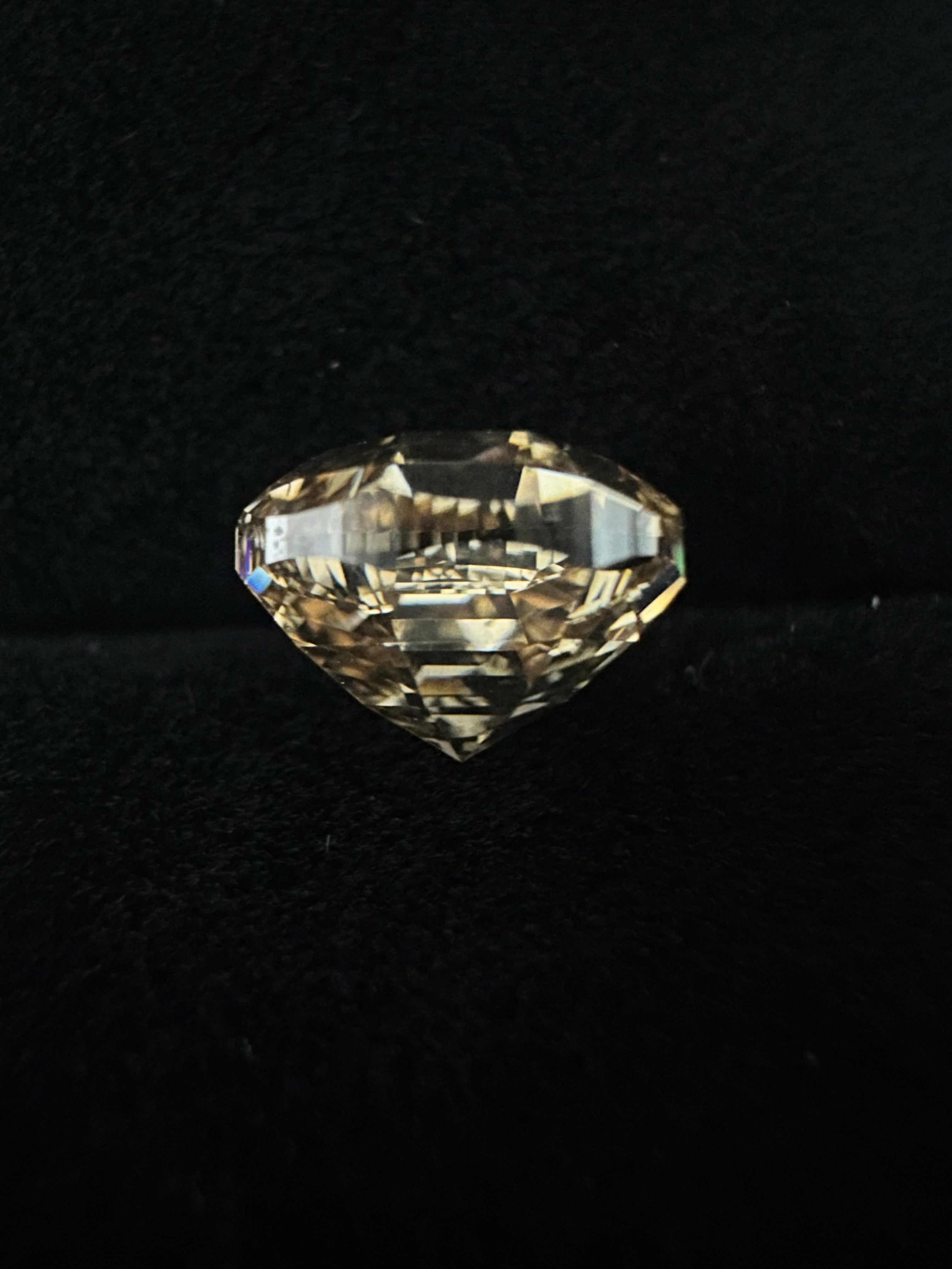 3.02ct PINK CHAMPAGNE ANTIQUE STEP CUT  DIAMOND ANC1811