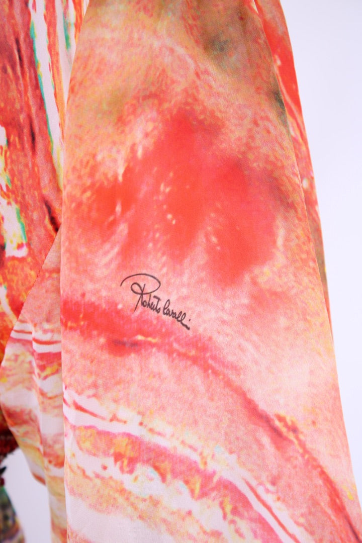 Roberto Cavalli Blouse Green/ Orange 10