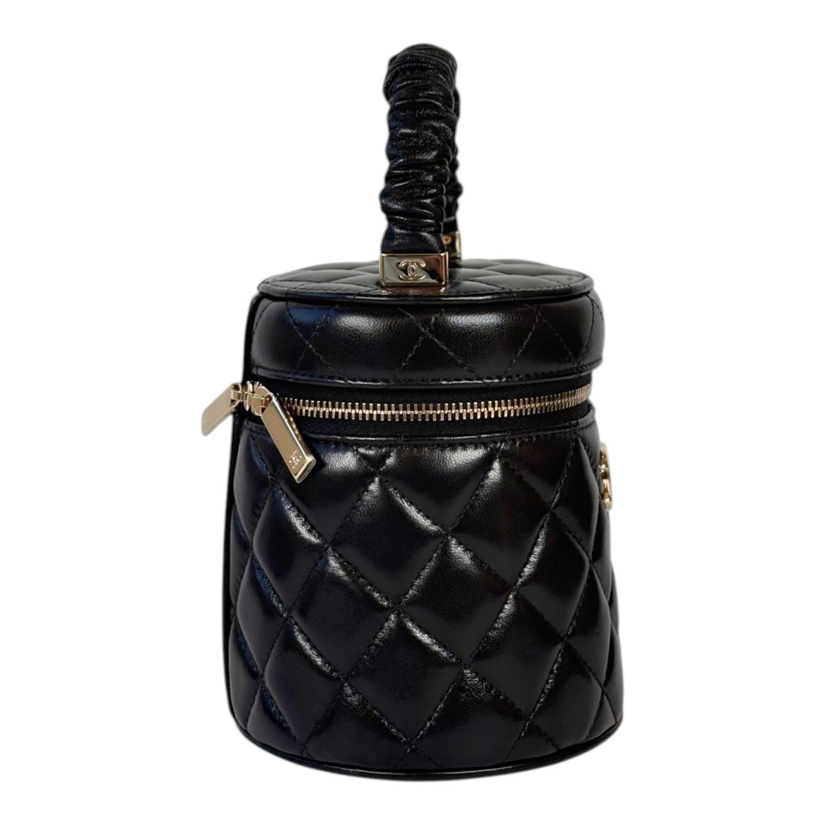 Chanel Black 22S Top Handle Mini Vanity Bag