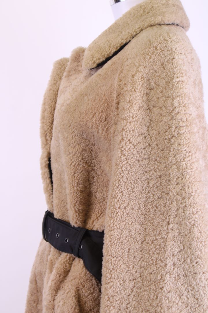 Prada Shearling Coat Camel S