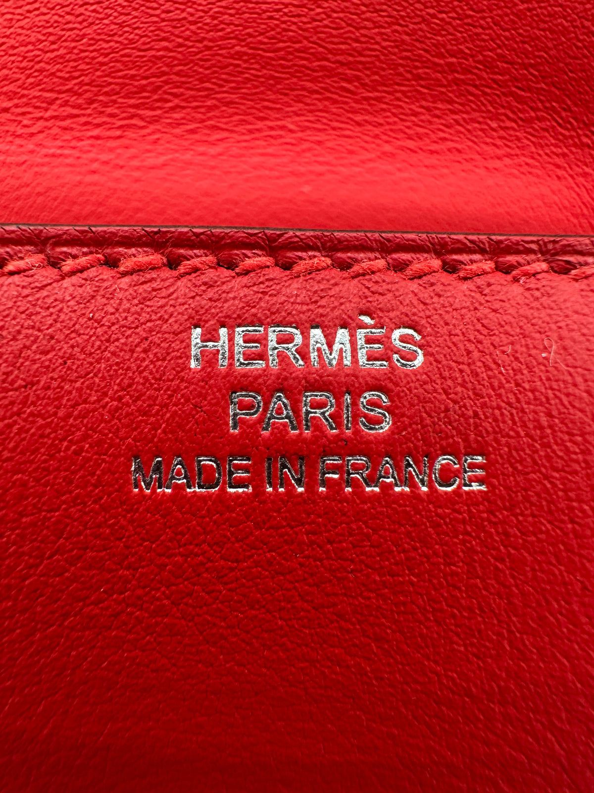 Hermès Kelly Doll Rouge Radieux Swift Palladium Hardware