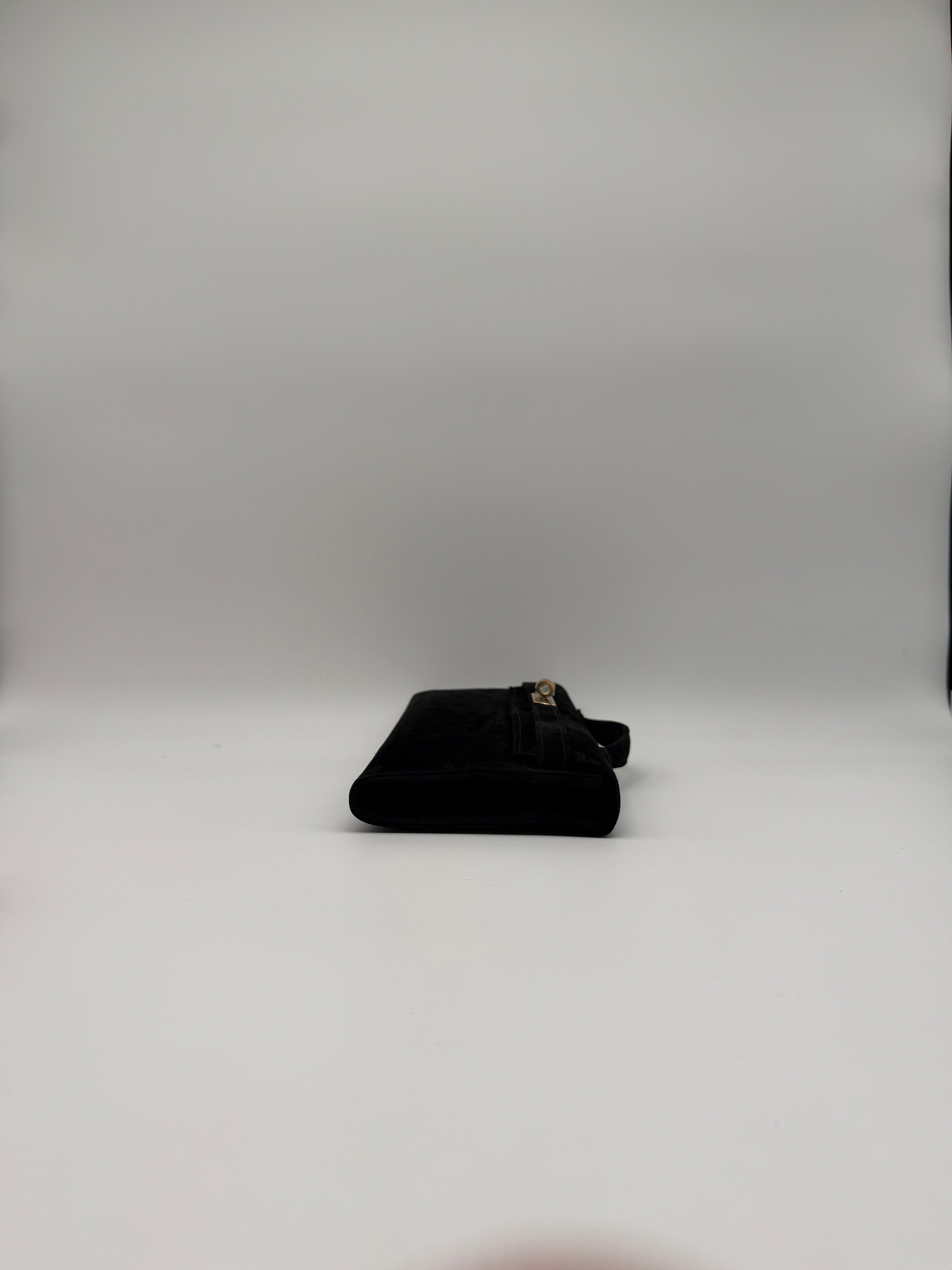 Hermès Kelly Cut Black Doblis Permabrass Hardware