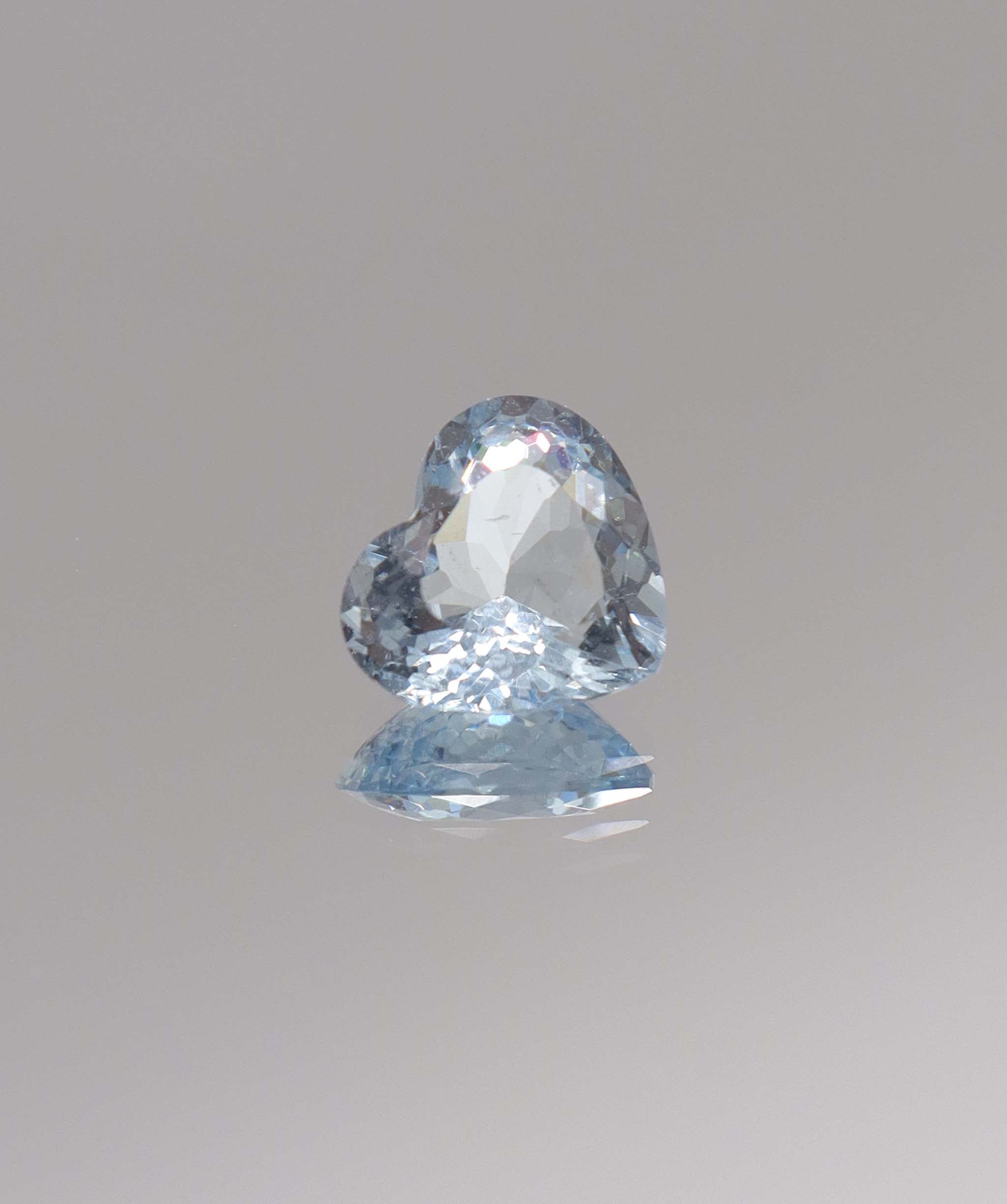 2.16ct Heart Paraiba the frozen heartDXBCD1187