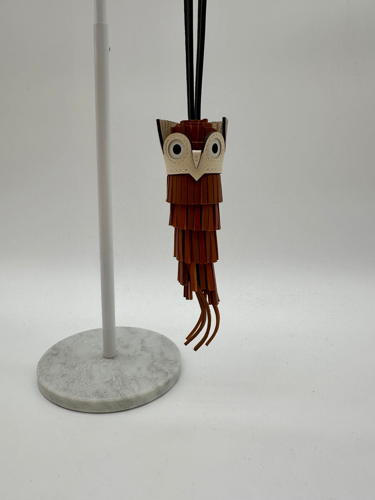 Hermès Chouette Owl Charm Gold - Pain d'épice - Noir - Nata - Blanc Milo - Swift and Epsom