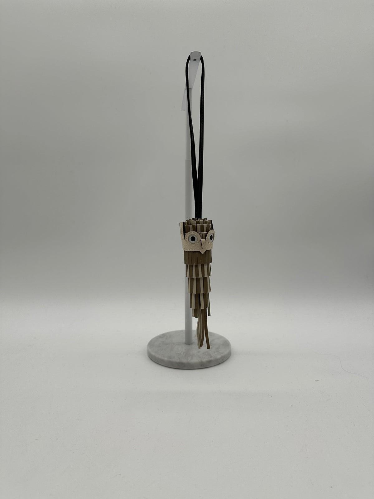 Hermès Chouette Owl Charm Marfa/ Craie/ Noir /Nata /Blanc Milo, Swift and Epsom