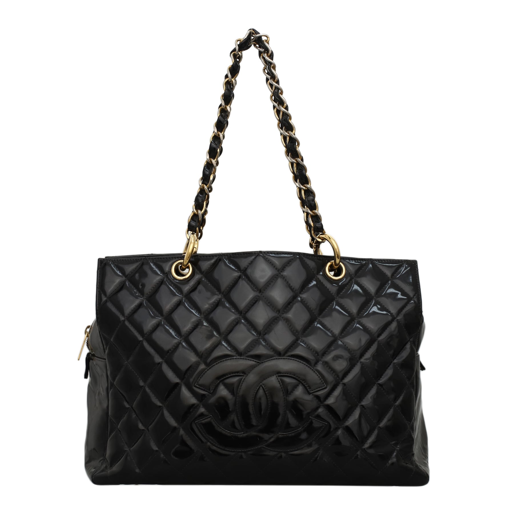 Chanel CC Patent Timeless Shopping Tote CHA11489B