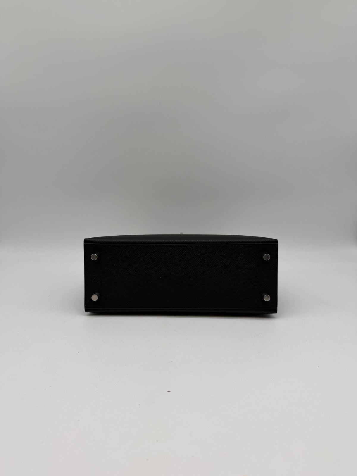 Hermès Kelly 25 Black Epsom Palladium Hardware