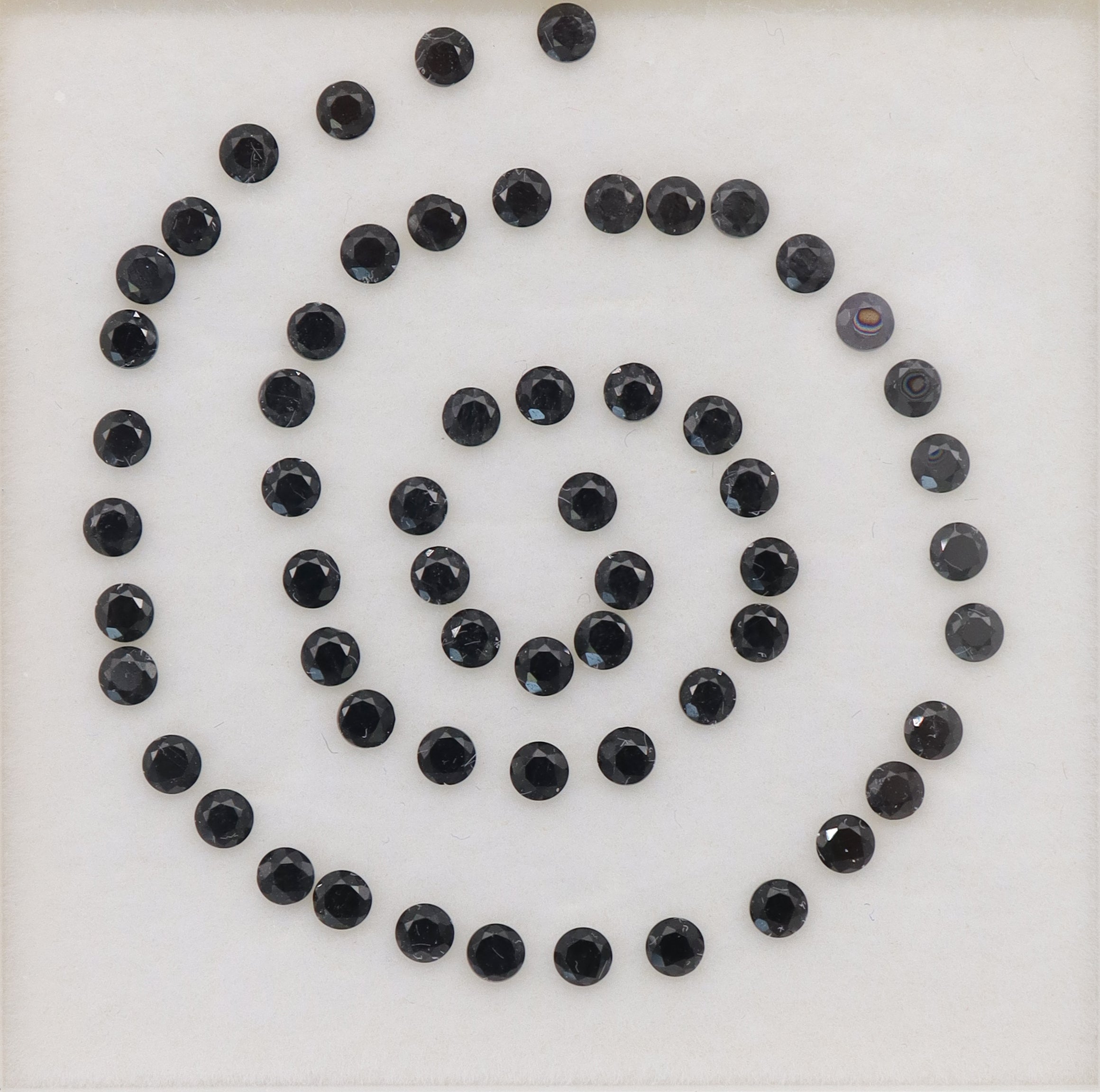 5.94ct Black Spinel Lot DXBCS3295