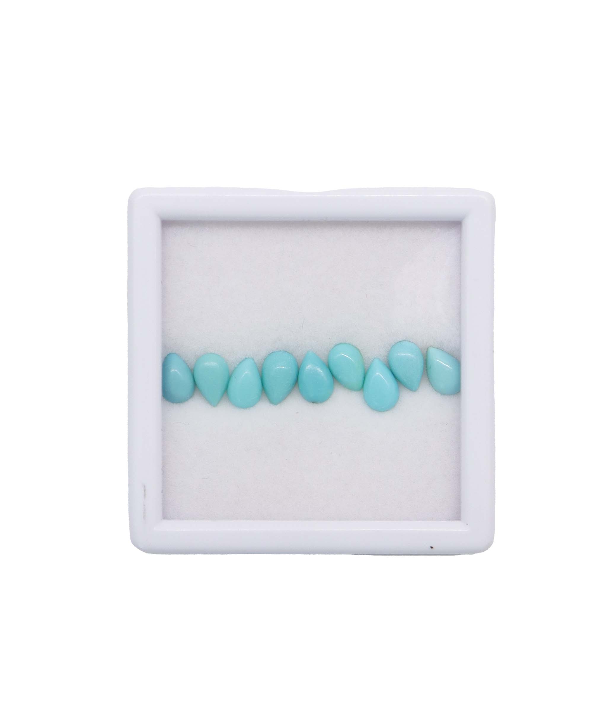 3.10ct Arizona Turquoise Pear Set 9pcs DXBCS5763